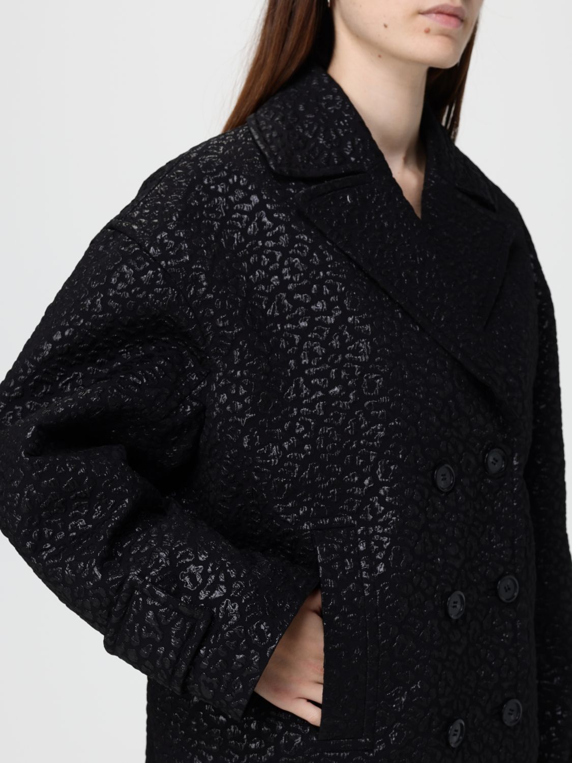 Pinko Coat Woman Black