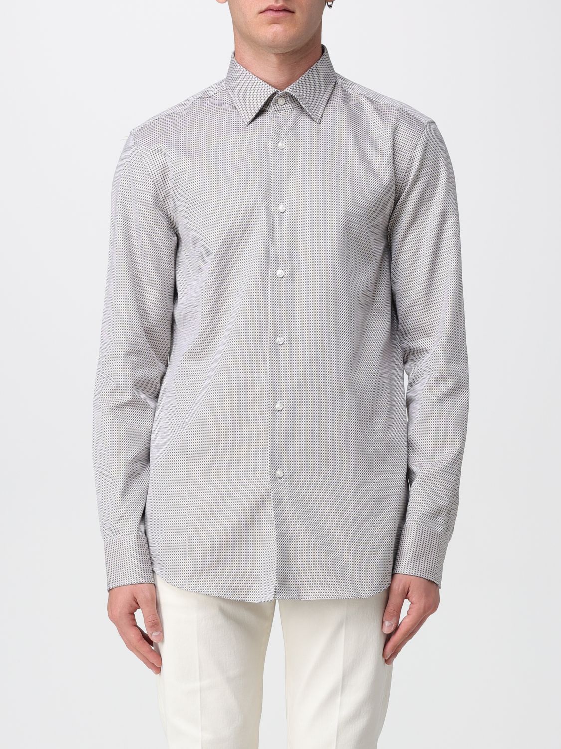 Boss Shirt Men Beige