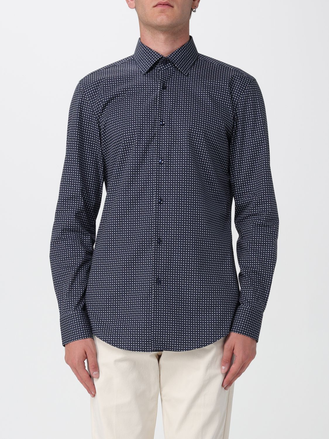 Boss Shirt Men Blue
