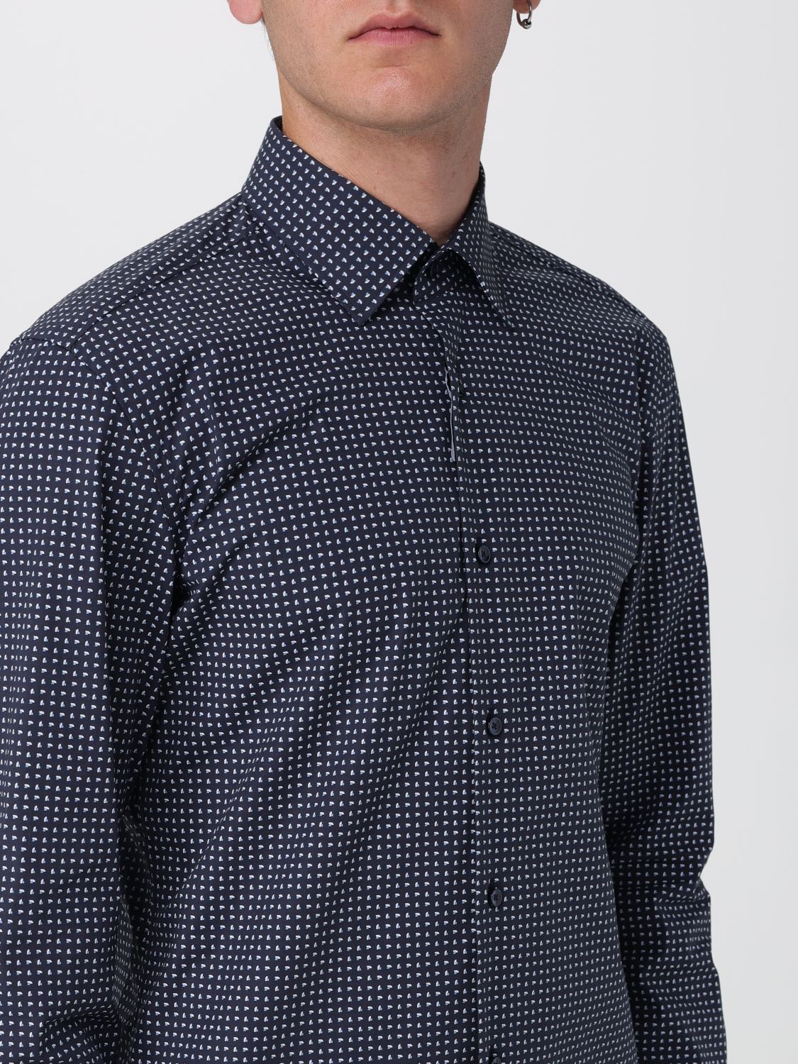 Boss Shirt Men Blue