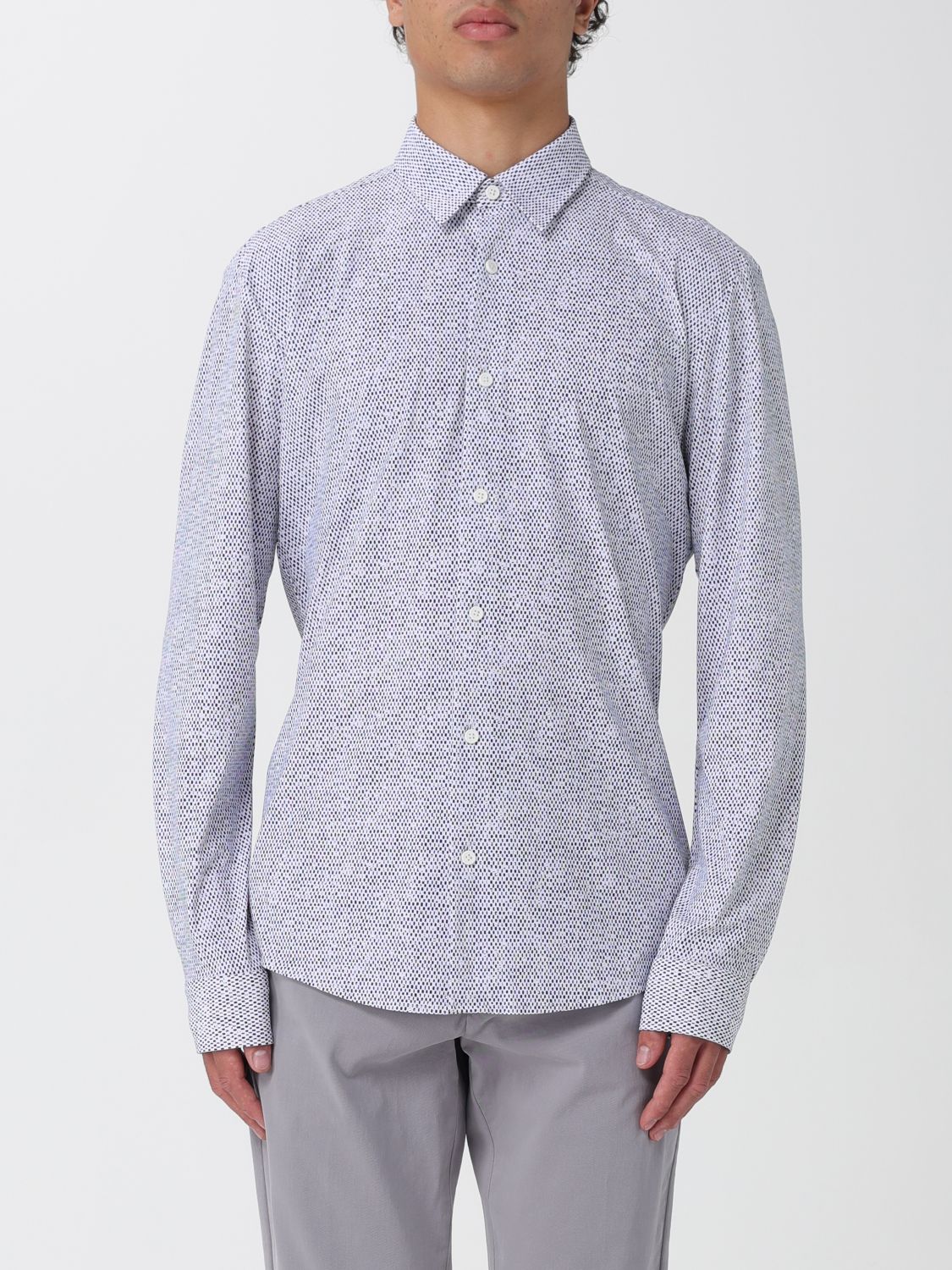 Boss Shirt Men Blue