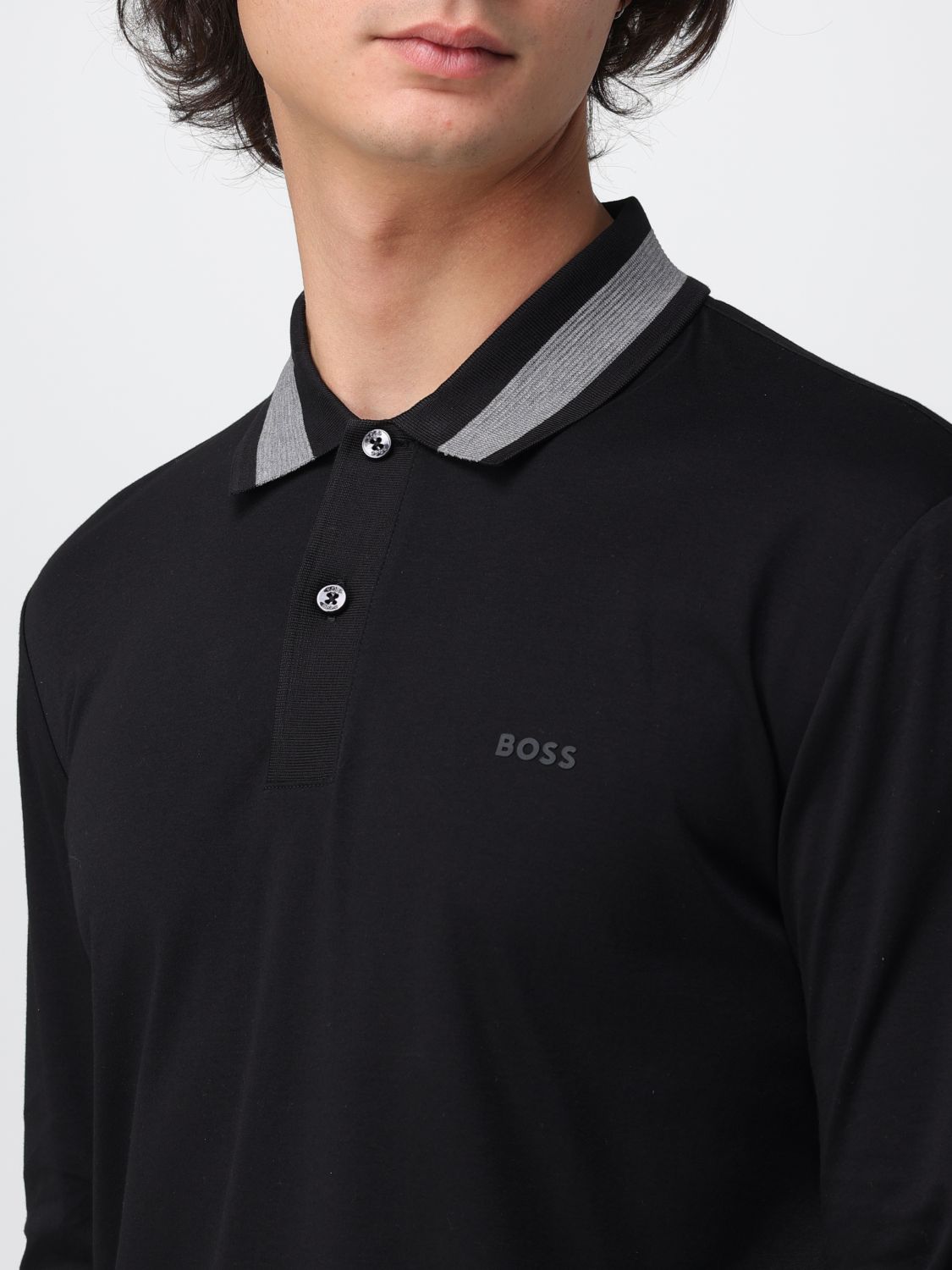Boss Polo Shirt Men Black