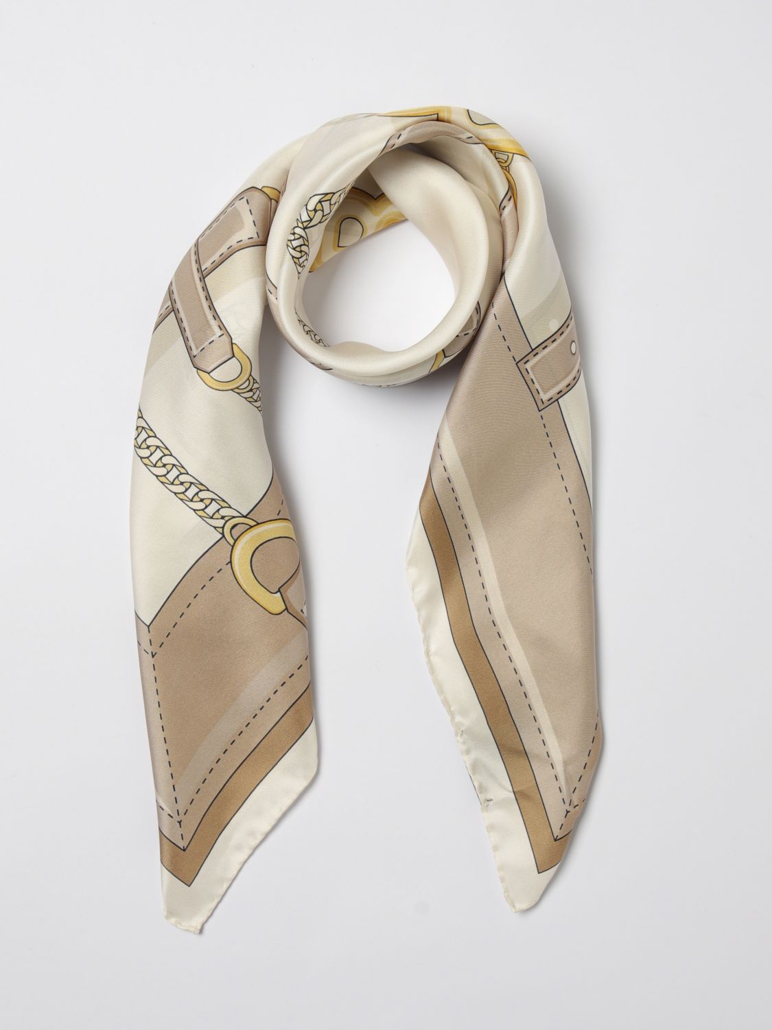 Boss Neck Scarf Woman Beige