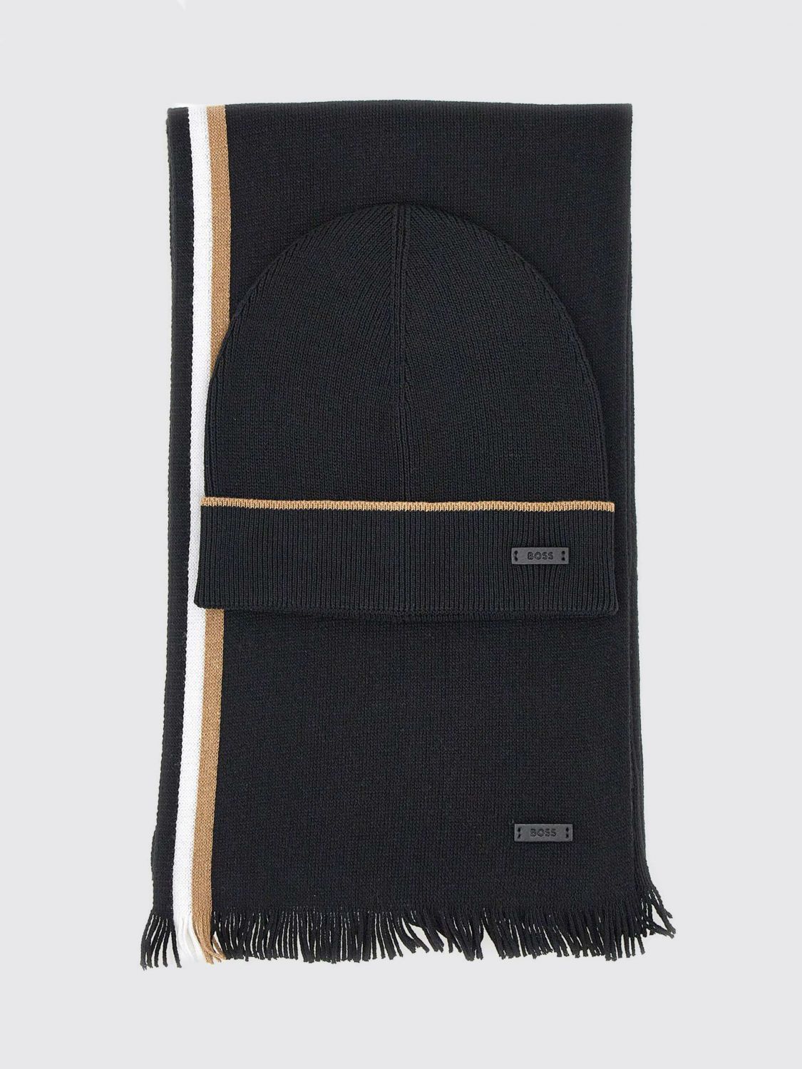 Boss Scarf Men Black