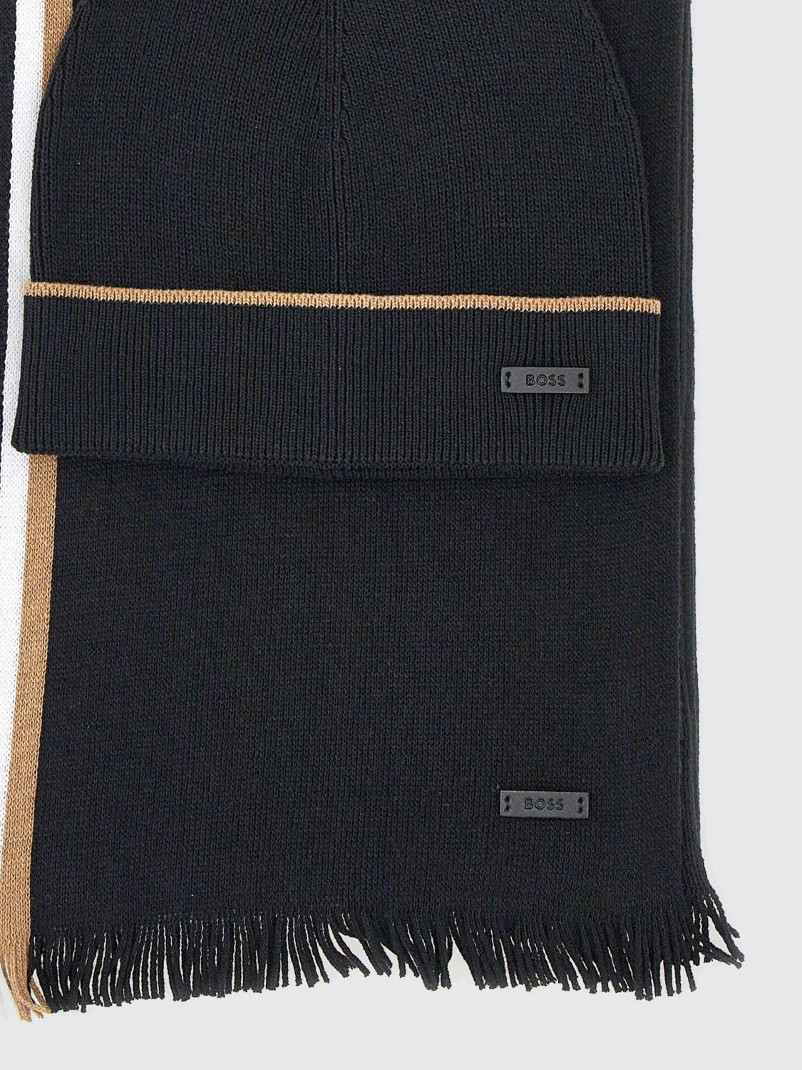 Boss Scarf Men Black