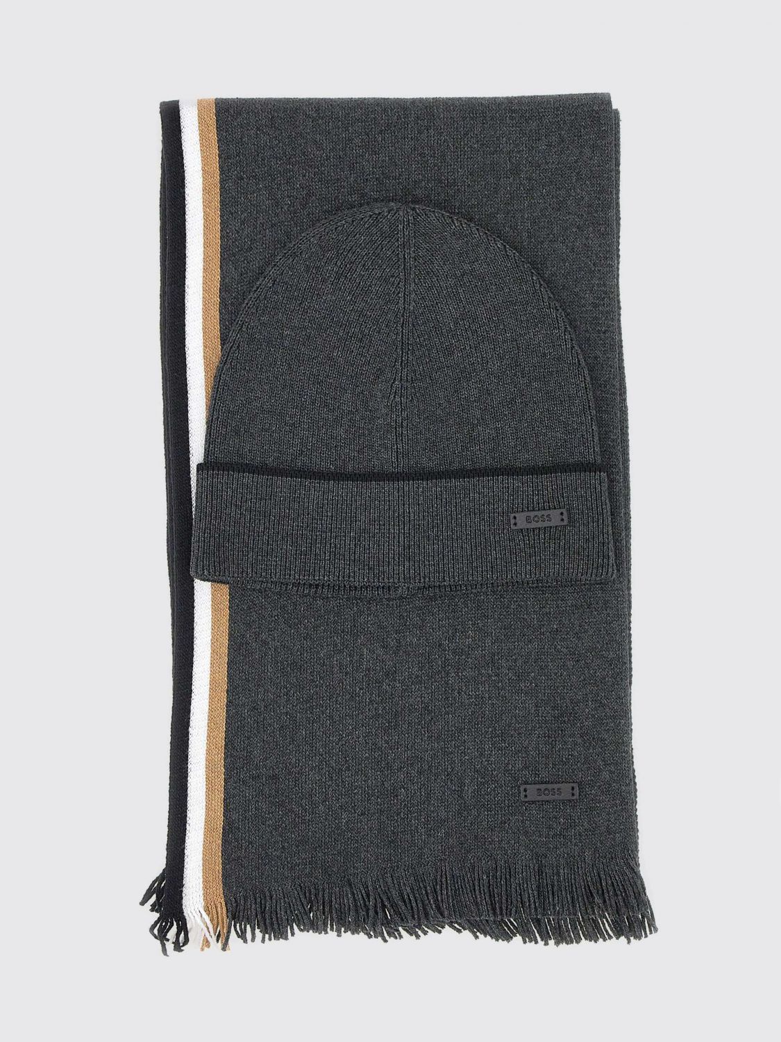 Boss Scarf Men Black