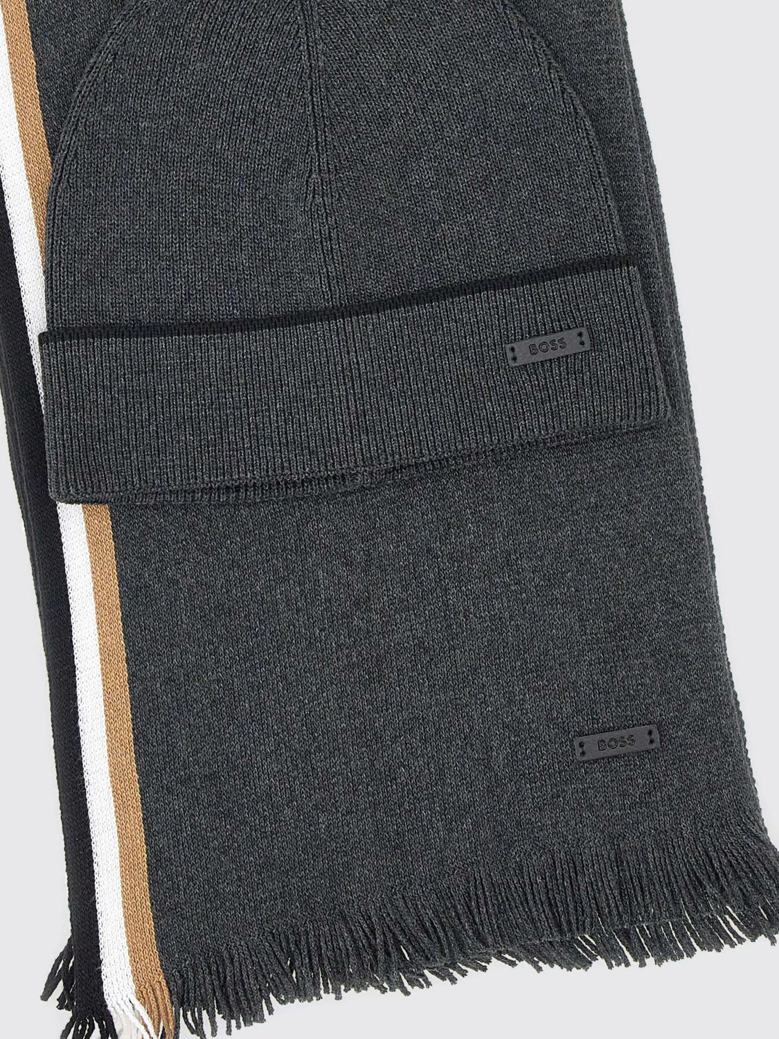 Boss Scarf Men Black