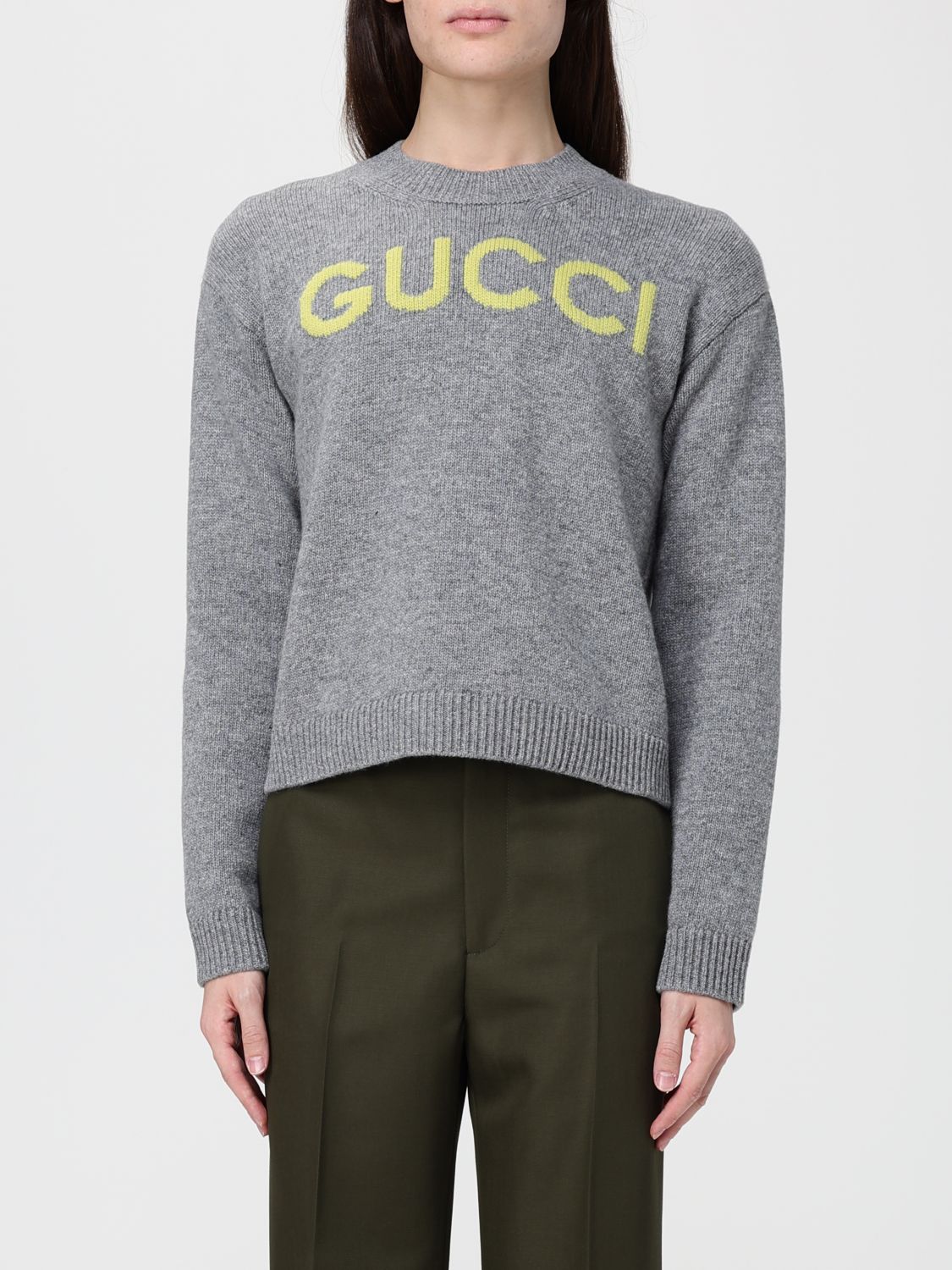 Gucci Sweater Woman Grey