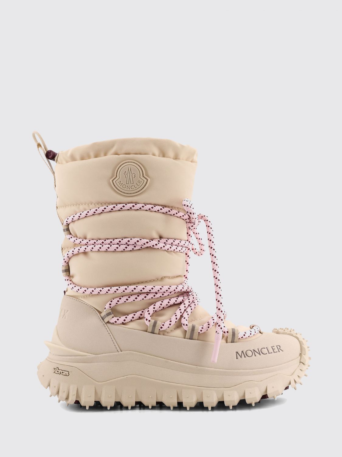 Moncler Flat Ankle Boot Woman Ivory