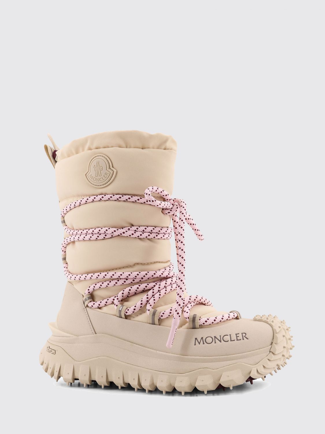 Moncler Flat Ankle Boot Woman Ivory