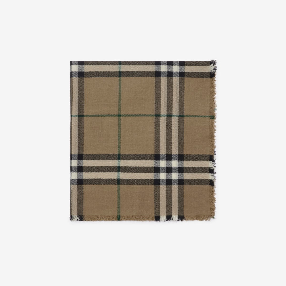 Burberry Check Wool Scarf