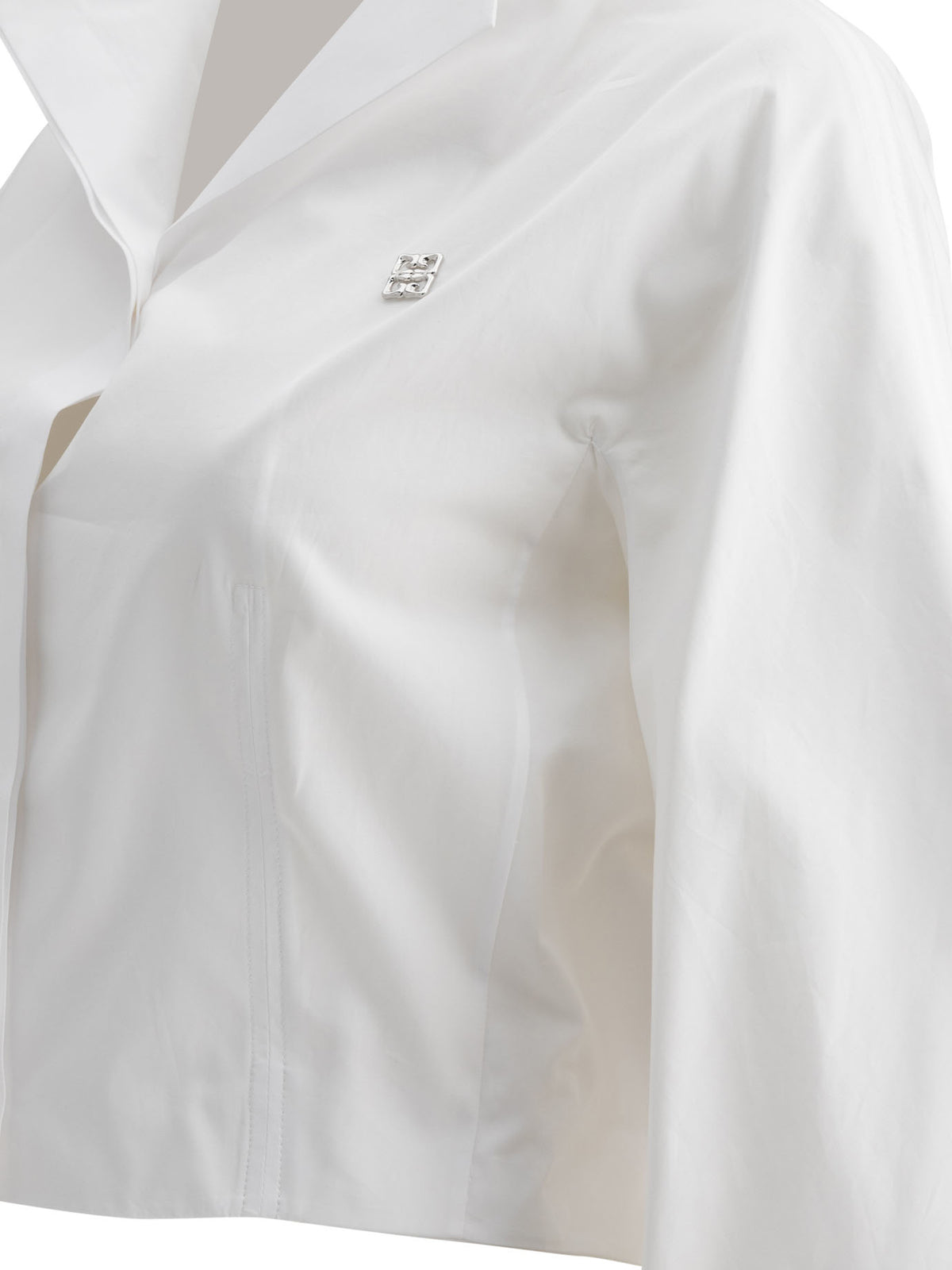 Givenchy Cropped poplin shirt - White