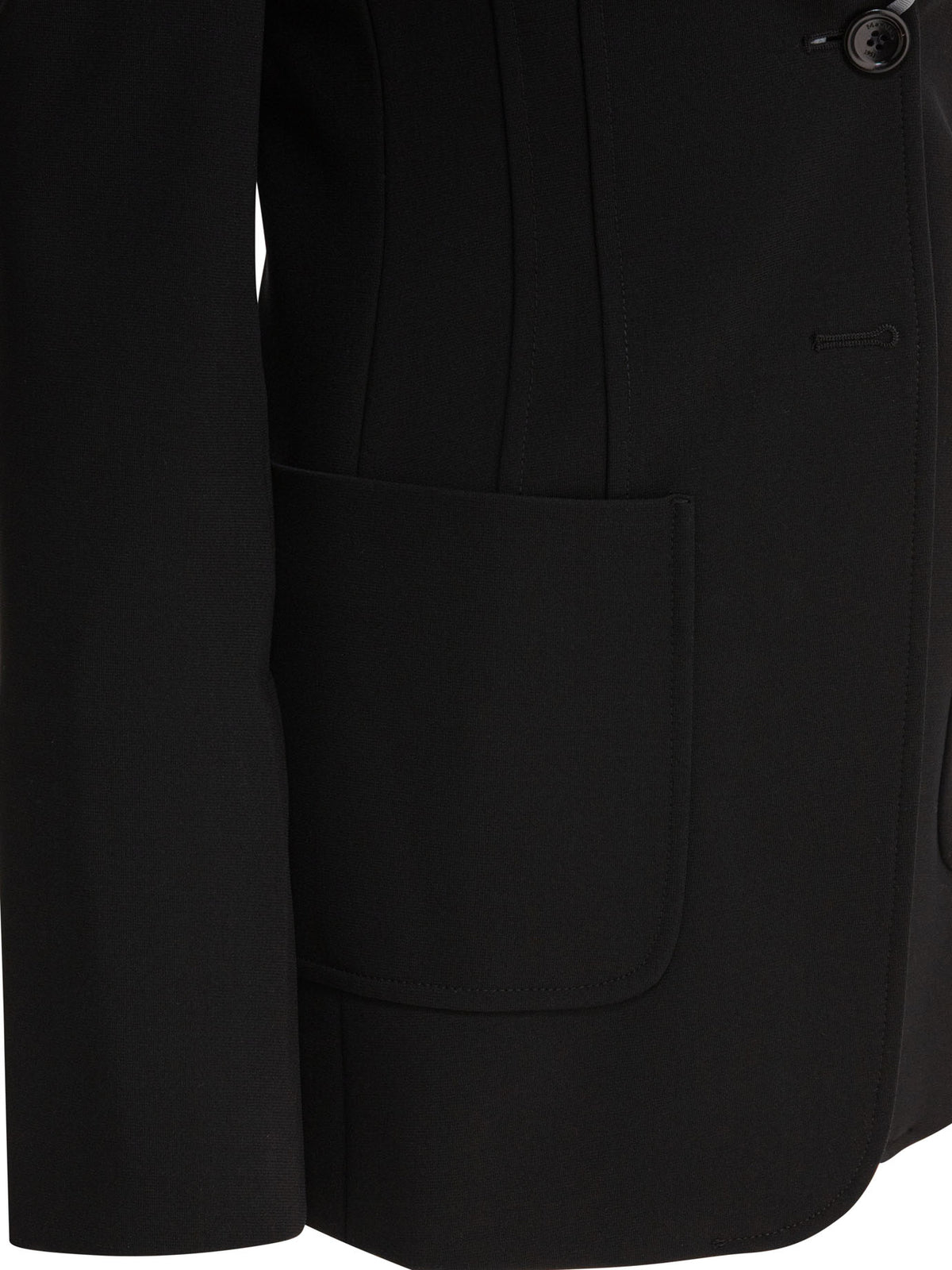Max Mara Slim jersey blazer - Black
