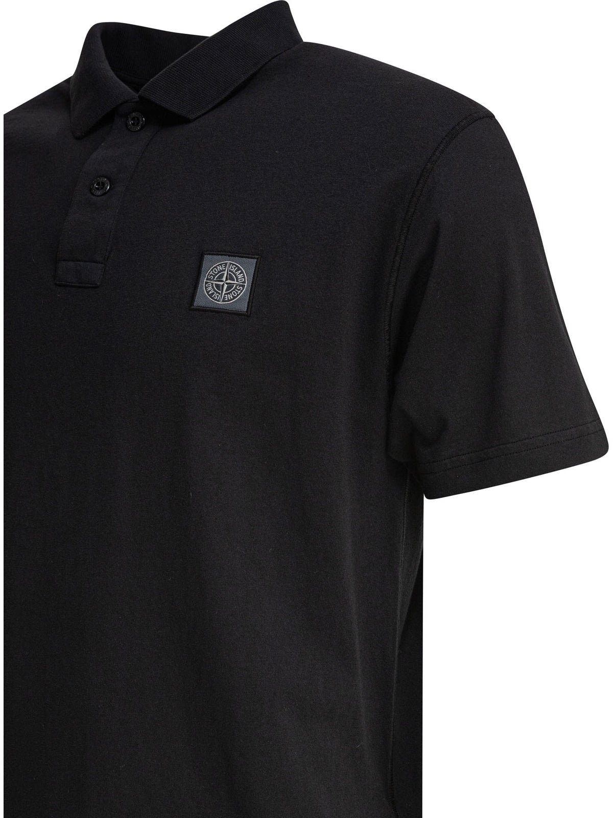 Stone Island Cotton jersey polo shirt - Black