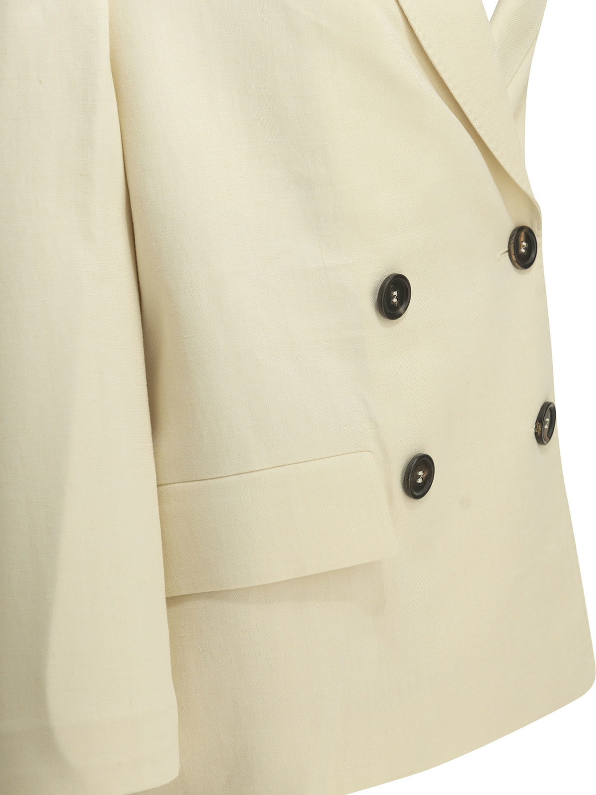 Brunello Cucinelli "Fluid" Blazer - White