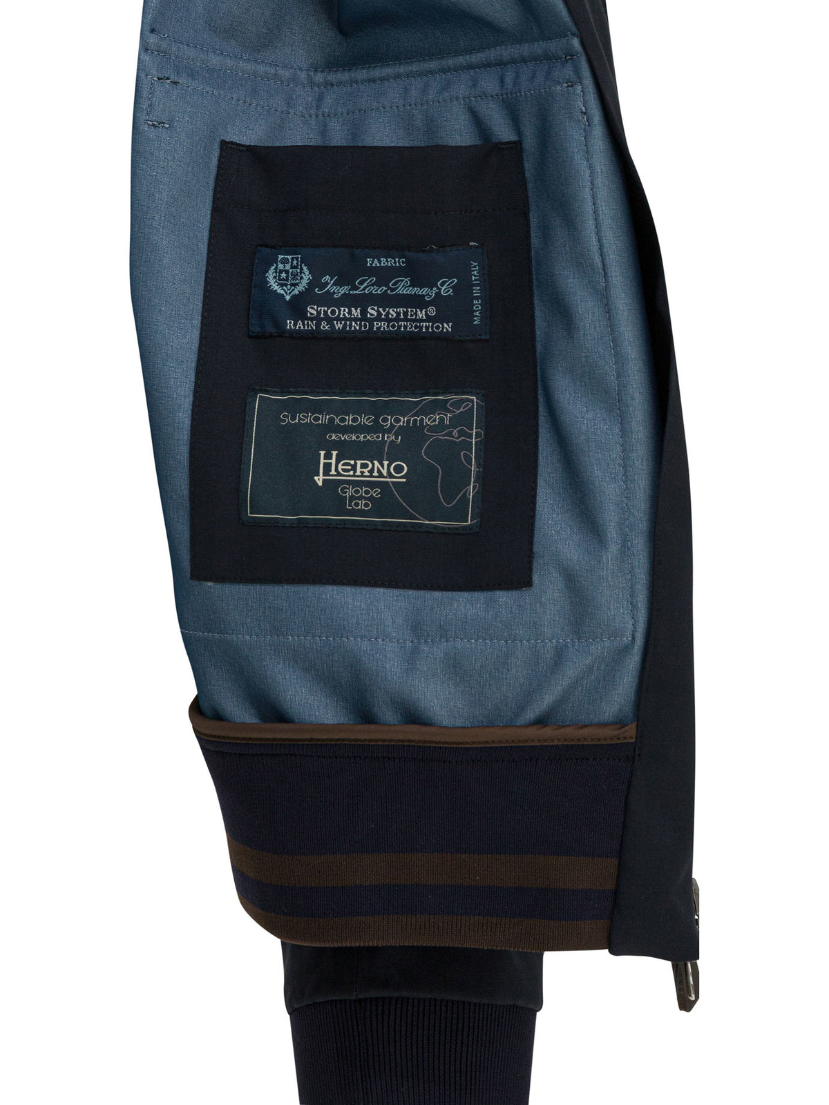Herno Virgin wool bomber jacket - Blue