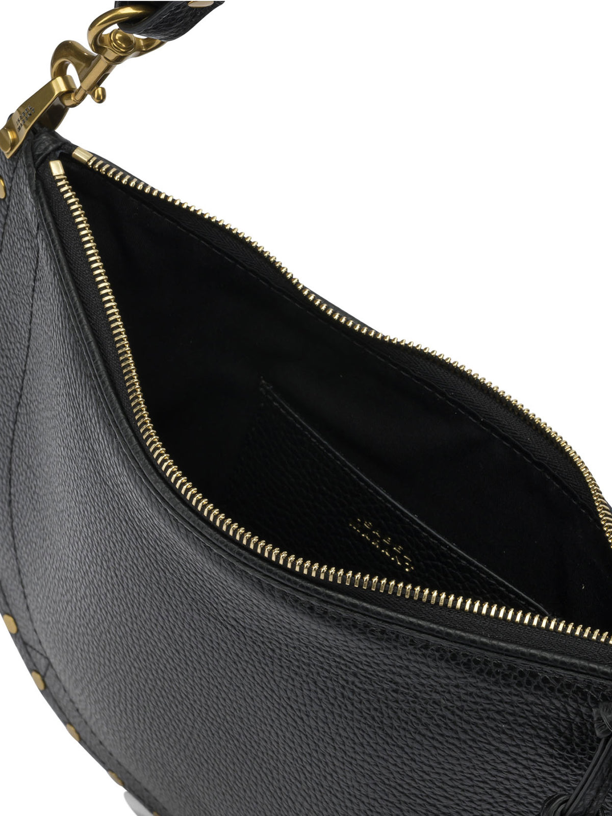Isabel Marant "Oskan Soft Zip" Medium Shoulder Bag - Black