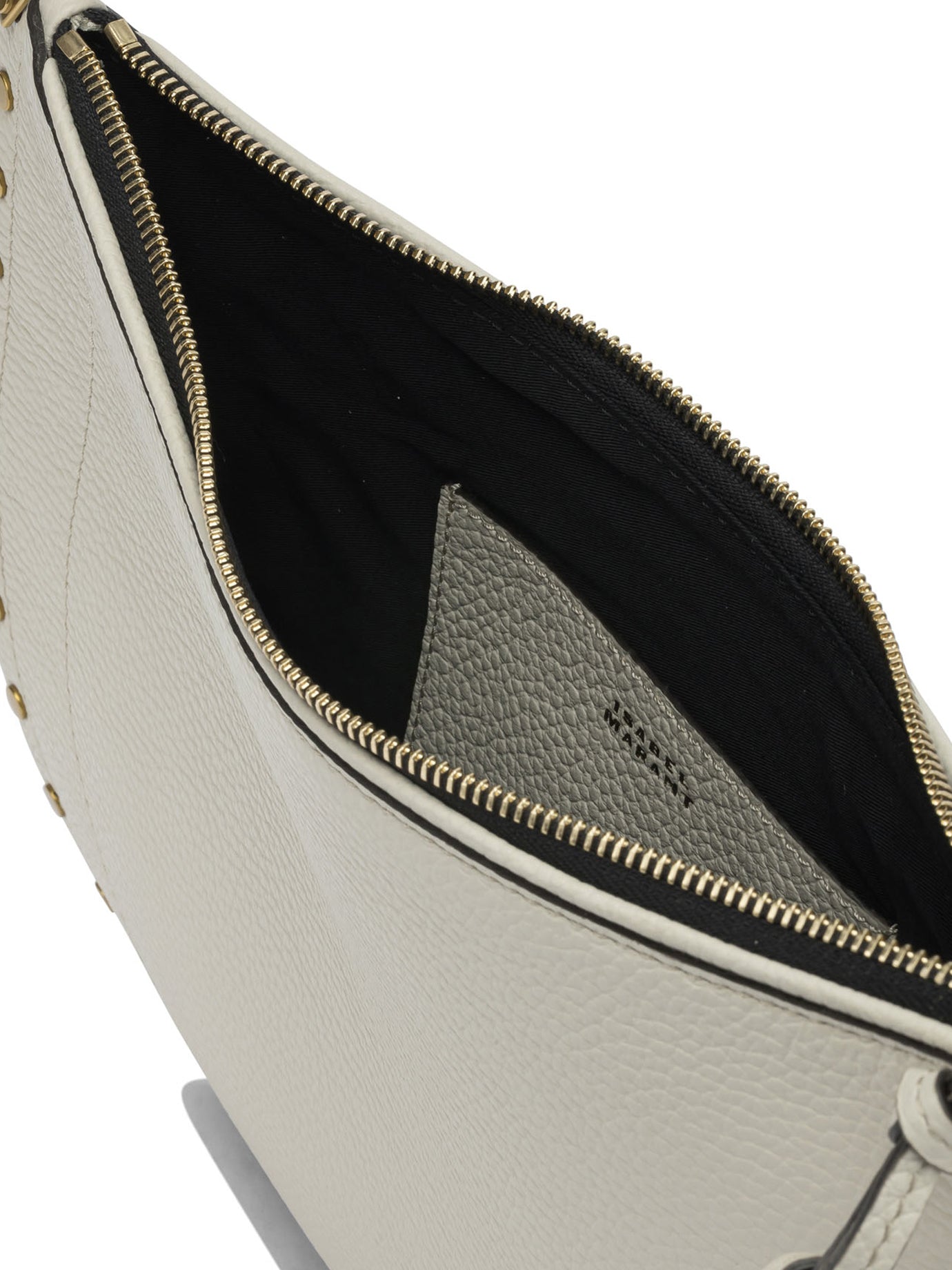 Isabel Marant "Oskan Soft Zip" Medium Shoulder Bag - White