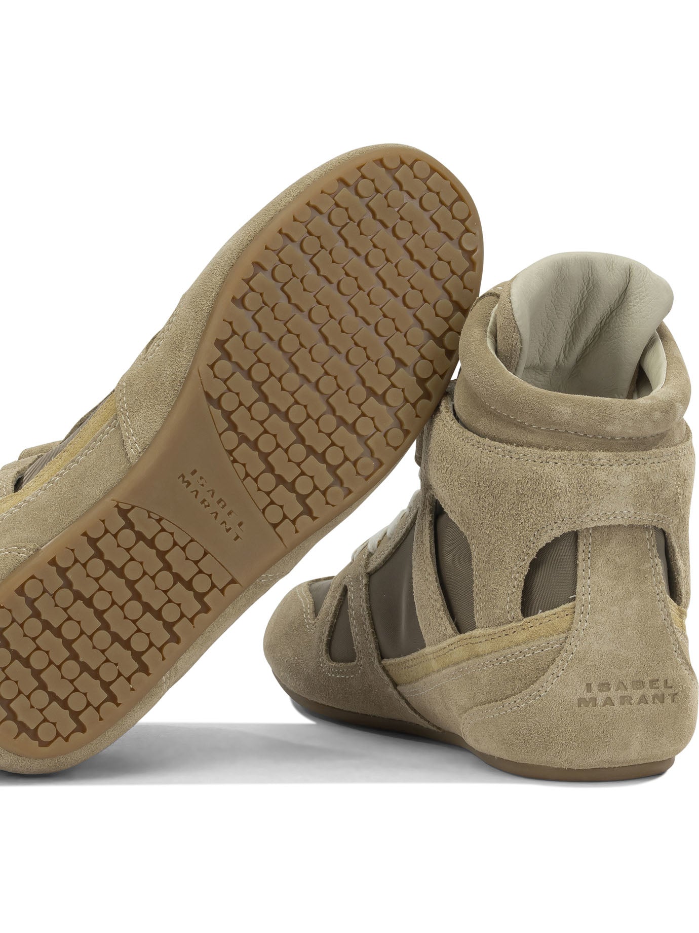 Isabel Marant "Senny High" High Sneakers - Beige