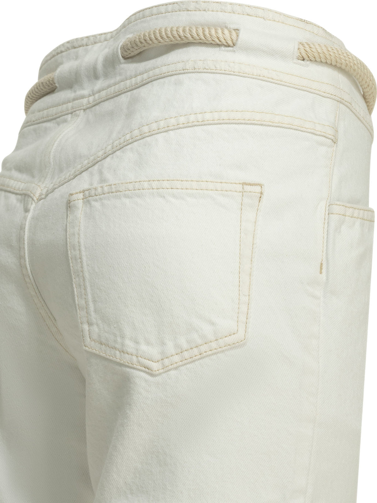 Isabel Marant "Alison" Straight-leg jeans - White