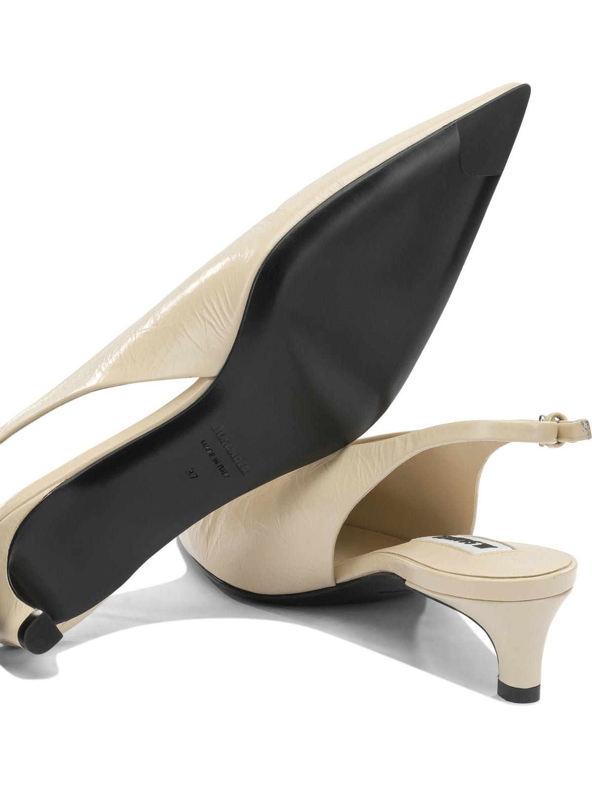 Jil Sander Leather slingback - Beige