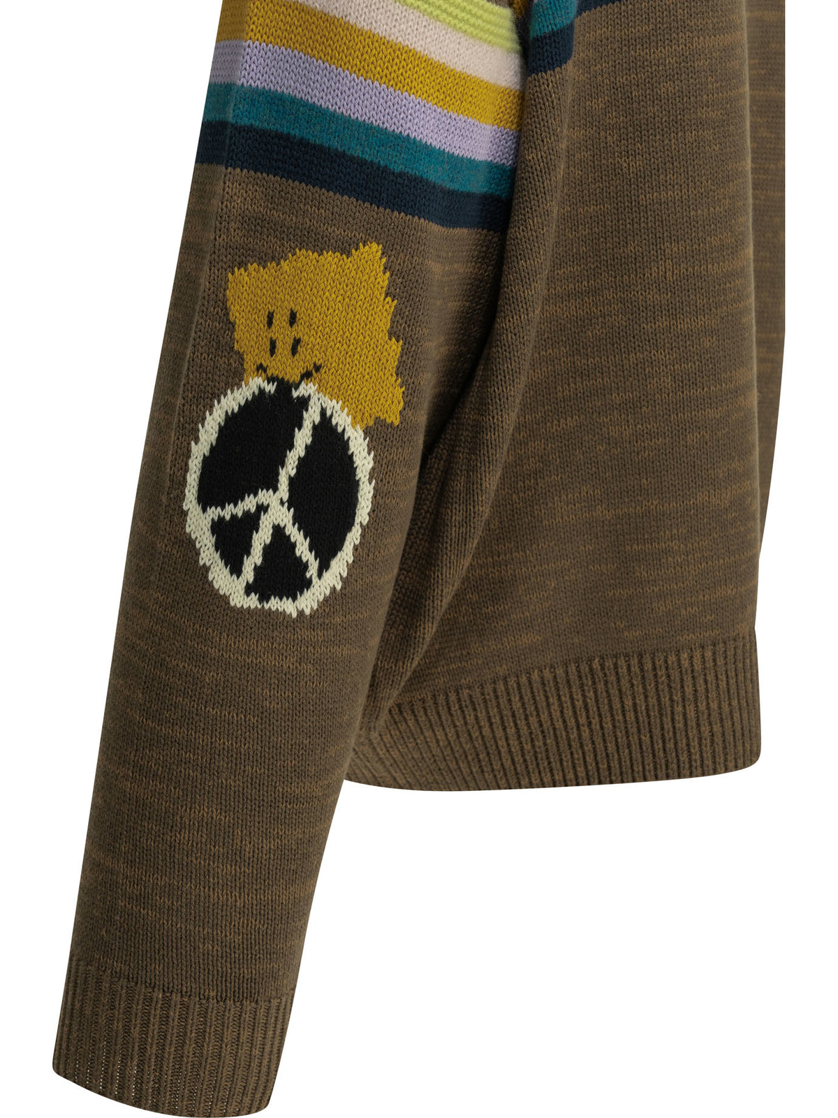 Kapital "Peckish Rainbow" crewneck sweater - Brown