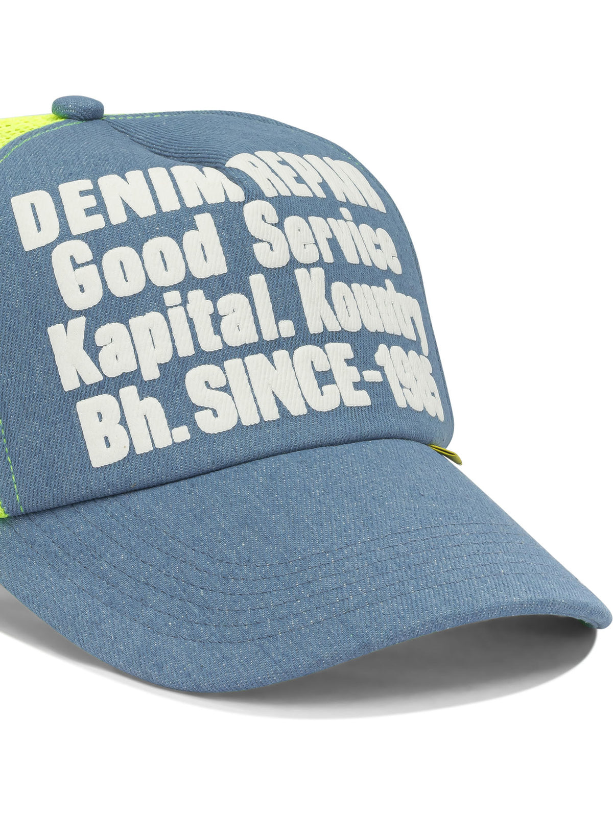 Kapital "Denim Repair Service" trucker hat - Yellow