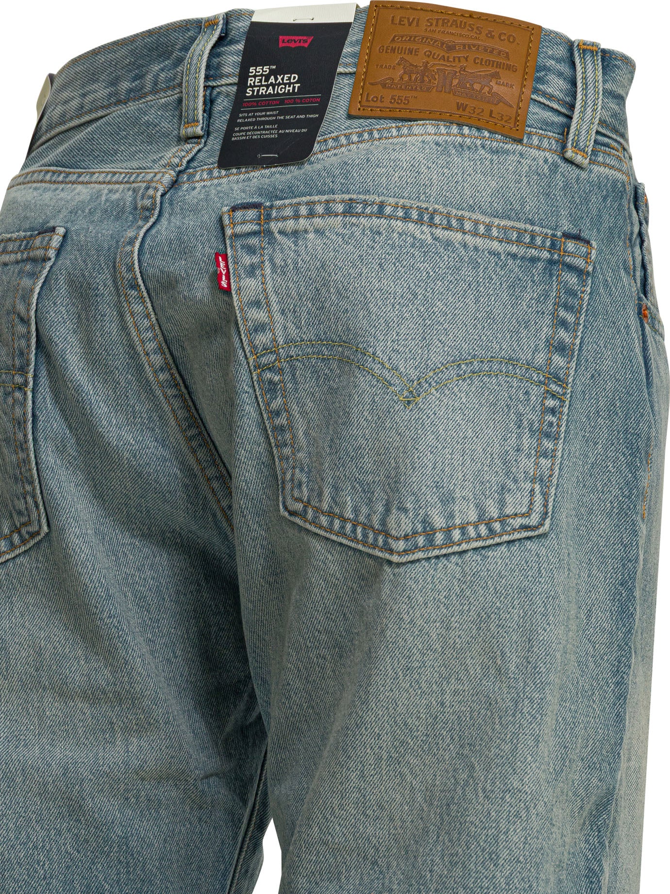 Levi'S "555™ Relaxed Straight" Straight Leg Jeans - Light Blue