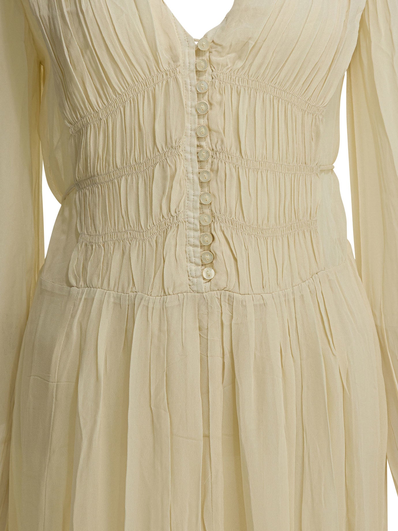 Marant éToile "Briane" midi dress - Beige