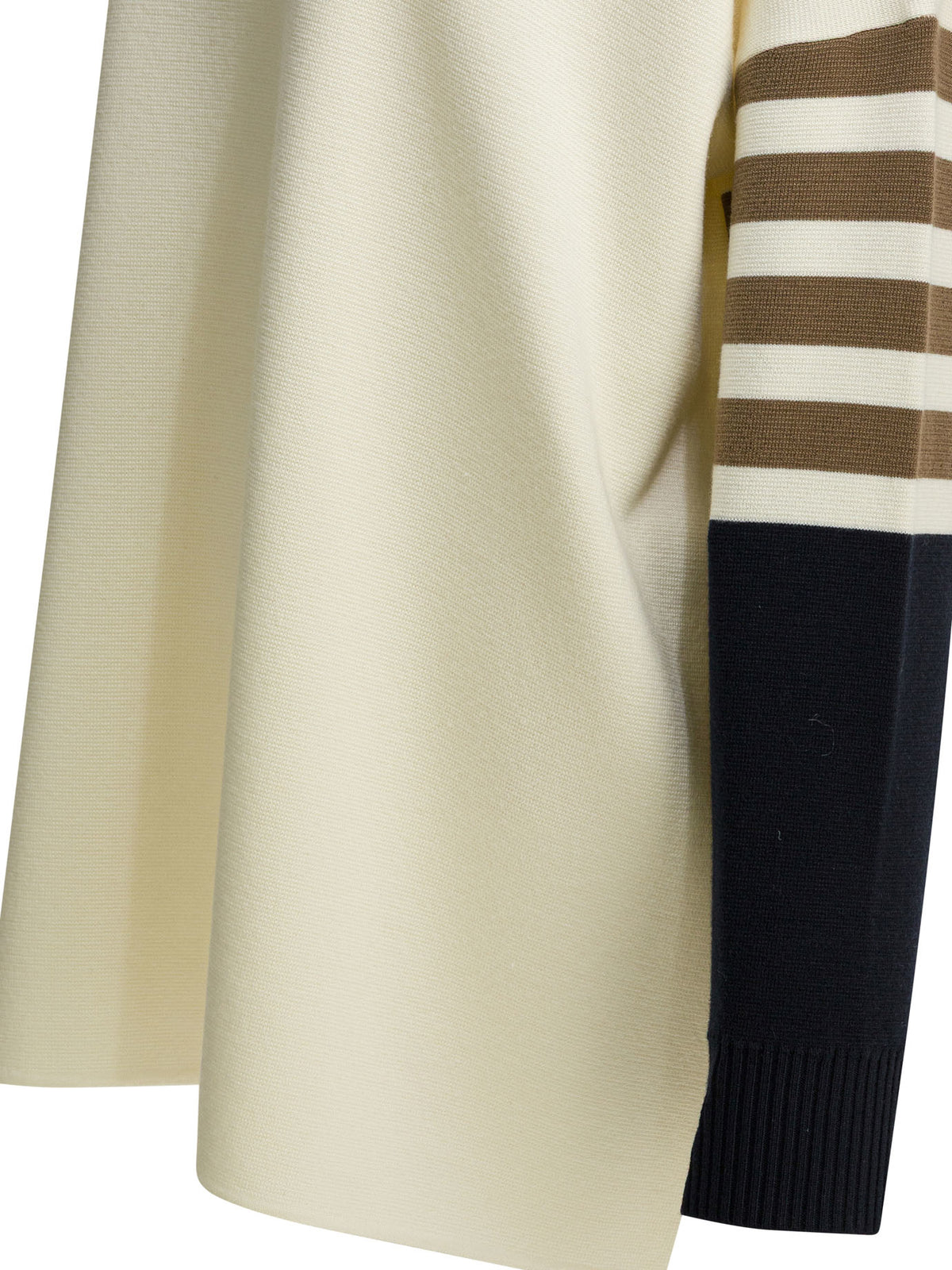 Max Mara Virgin wool hooded sweater - White