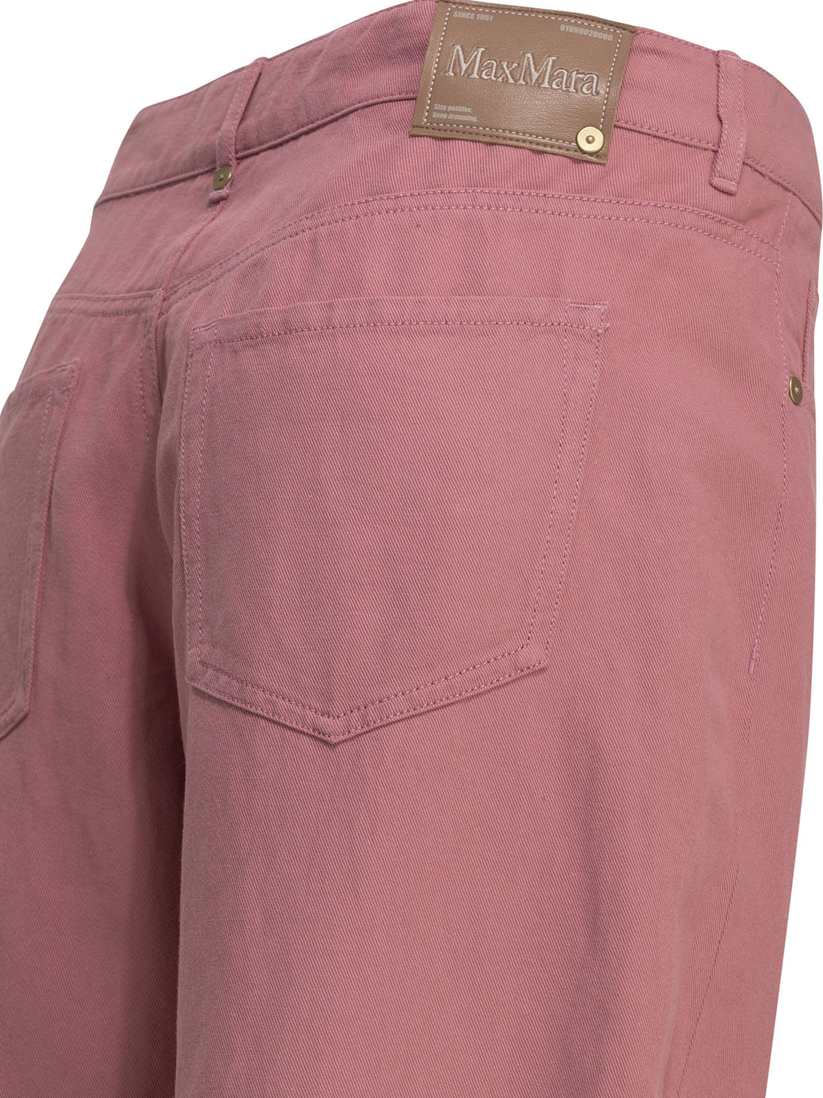 Max Mara Studio Casual cotton linen pants - Pink