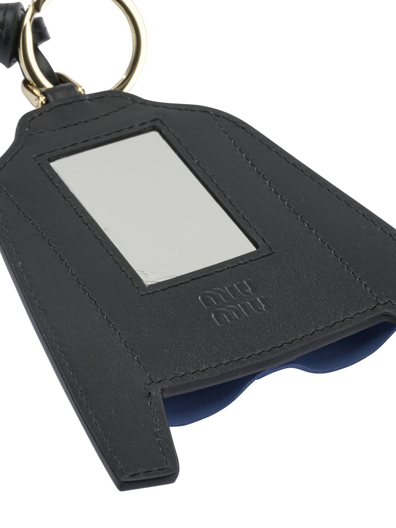 Miu Miu Leather keychain charm - Blue
