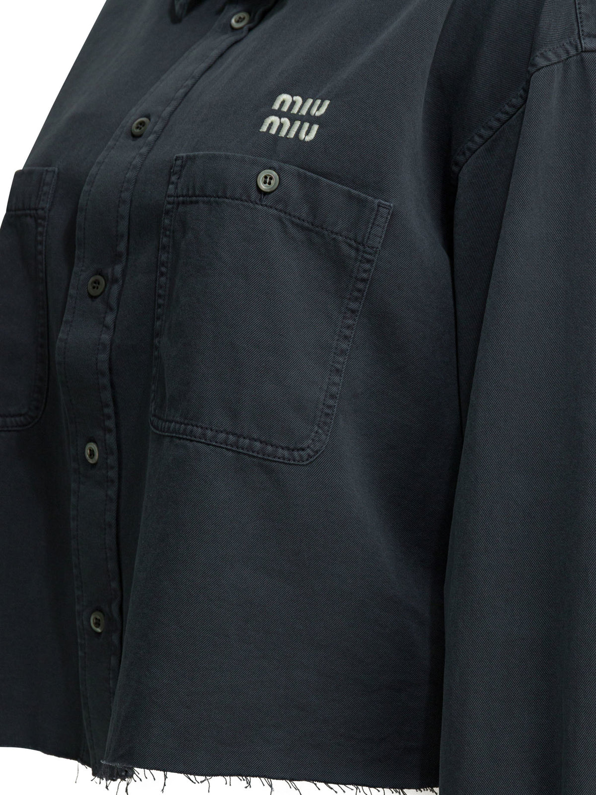 Miu Miu Light denim shirt - Grey