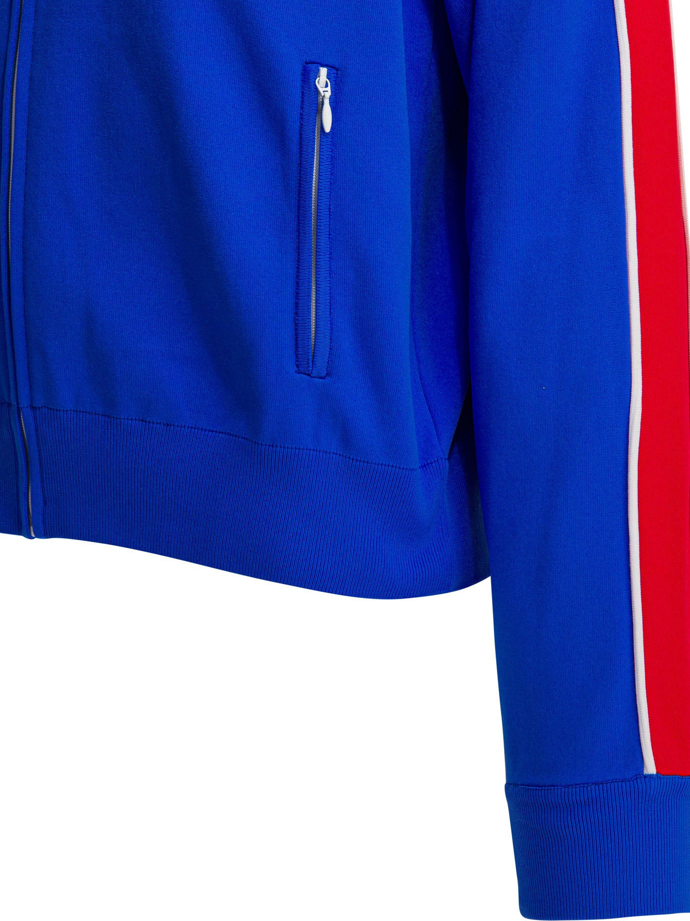 Miu Miu Sweatshirt with zipper and logo - Blue