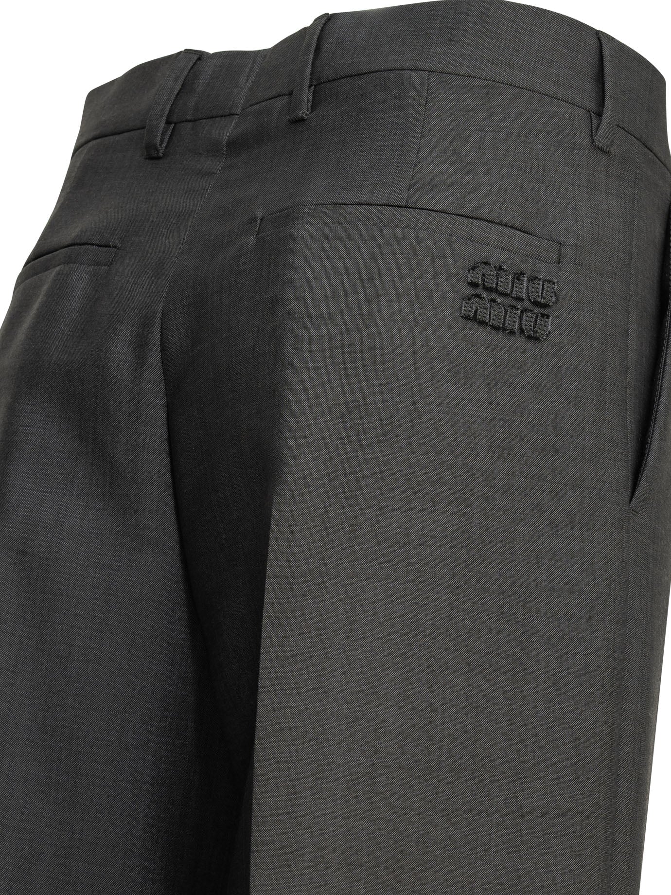 Miu Miu Tailored mohair pants - Grey