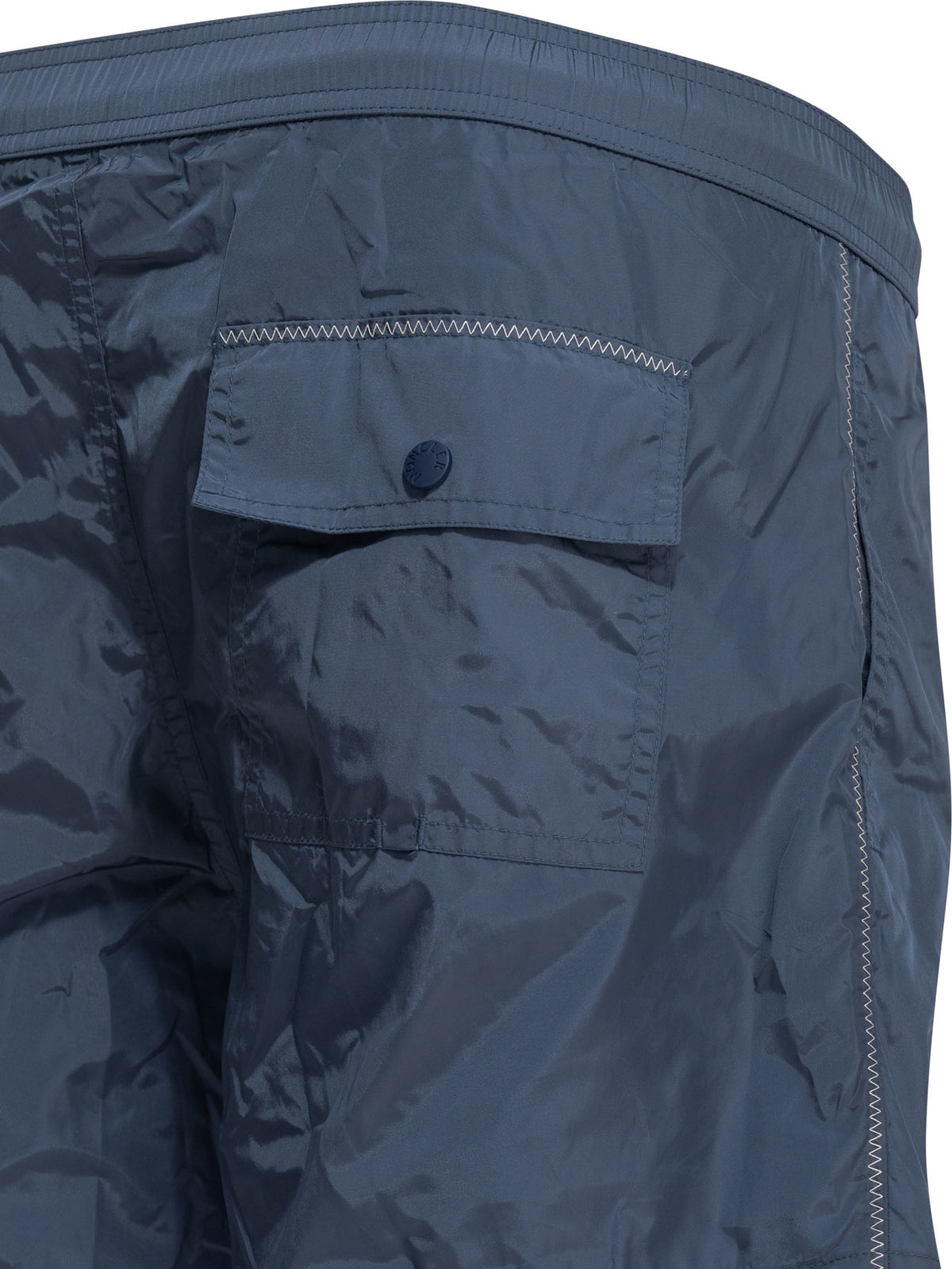 Moncler Swim shorts with logo - Blue