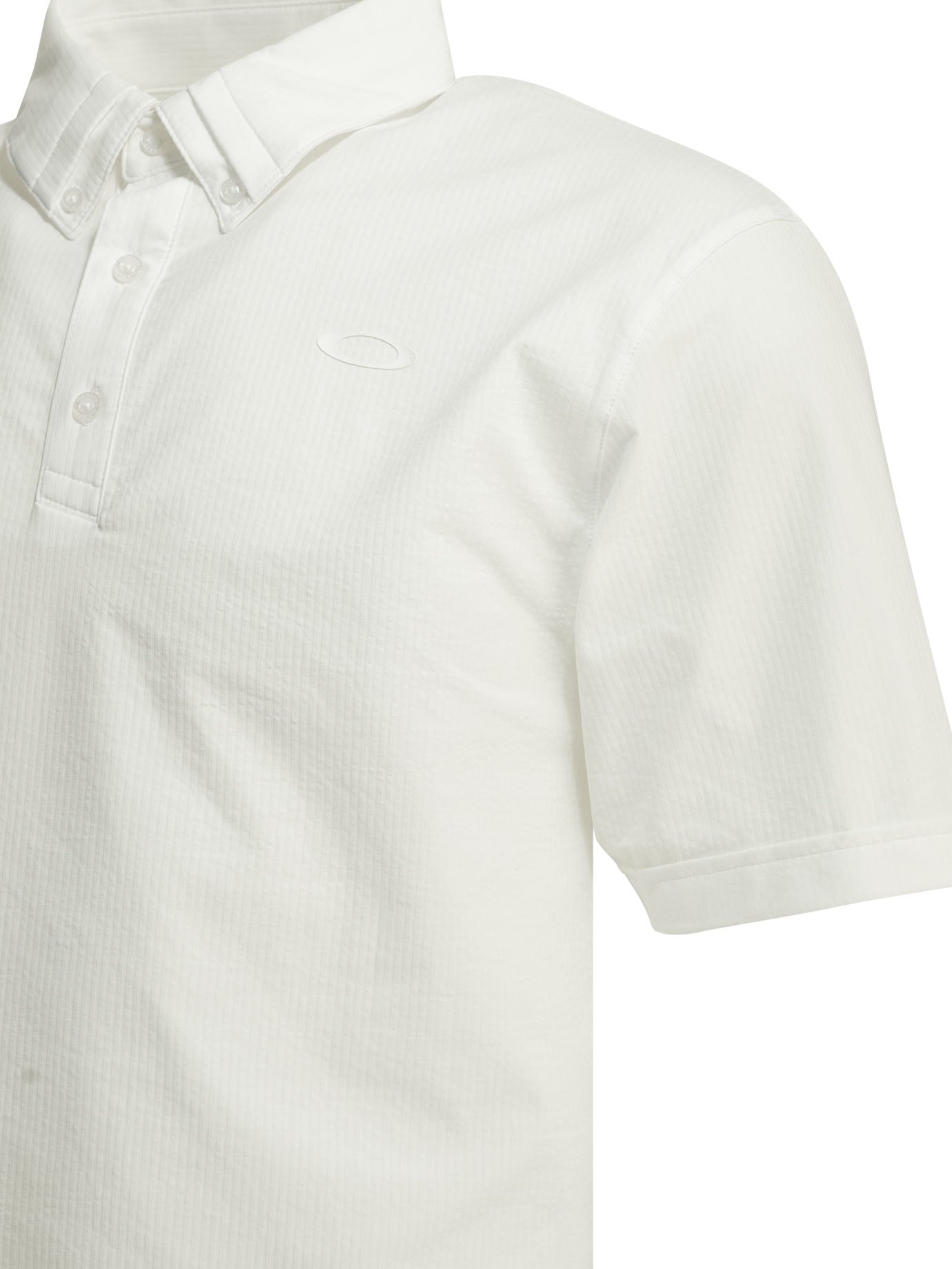 Oakley "O-Synk Pack Seersucker 2.0" Polo shirt with buttons - White