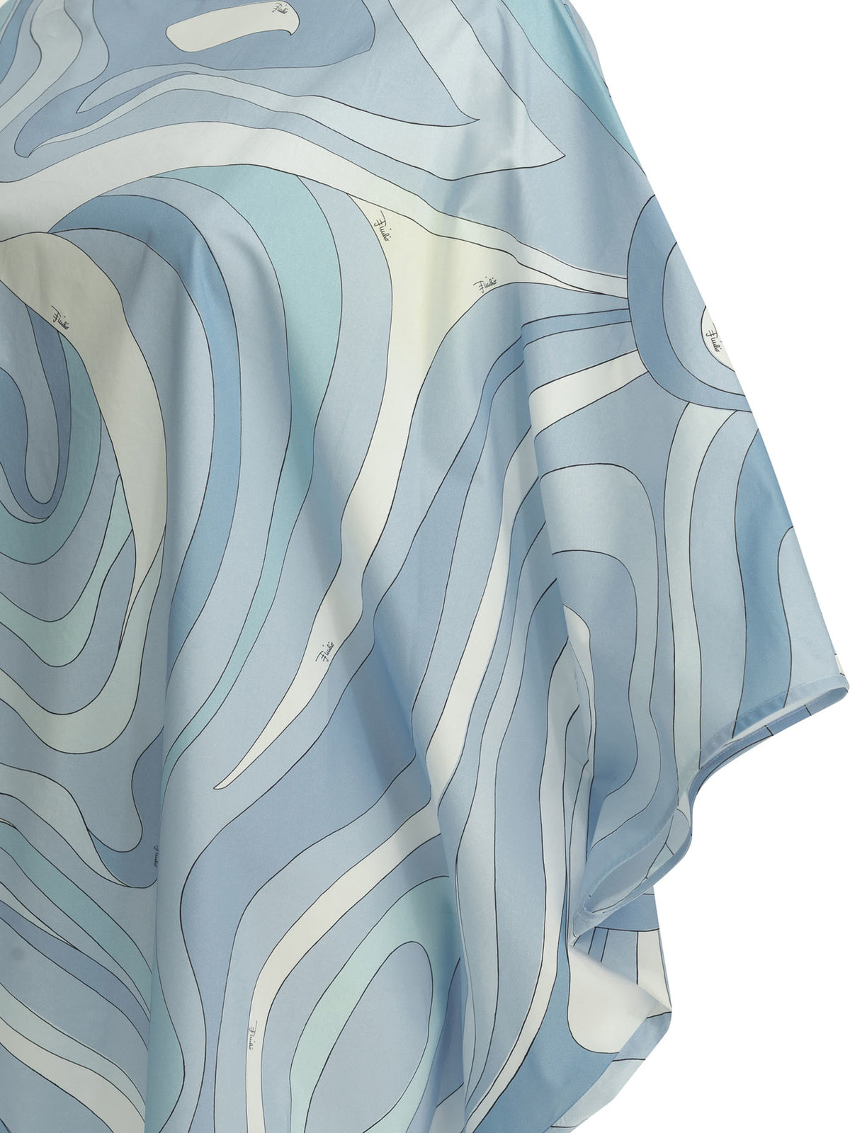 Pucci "Marmo" Short caftan dress - Light Blue