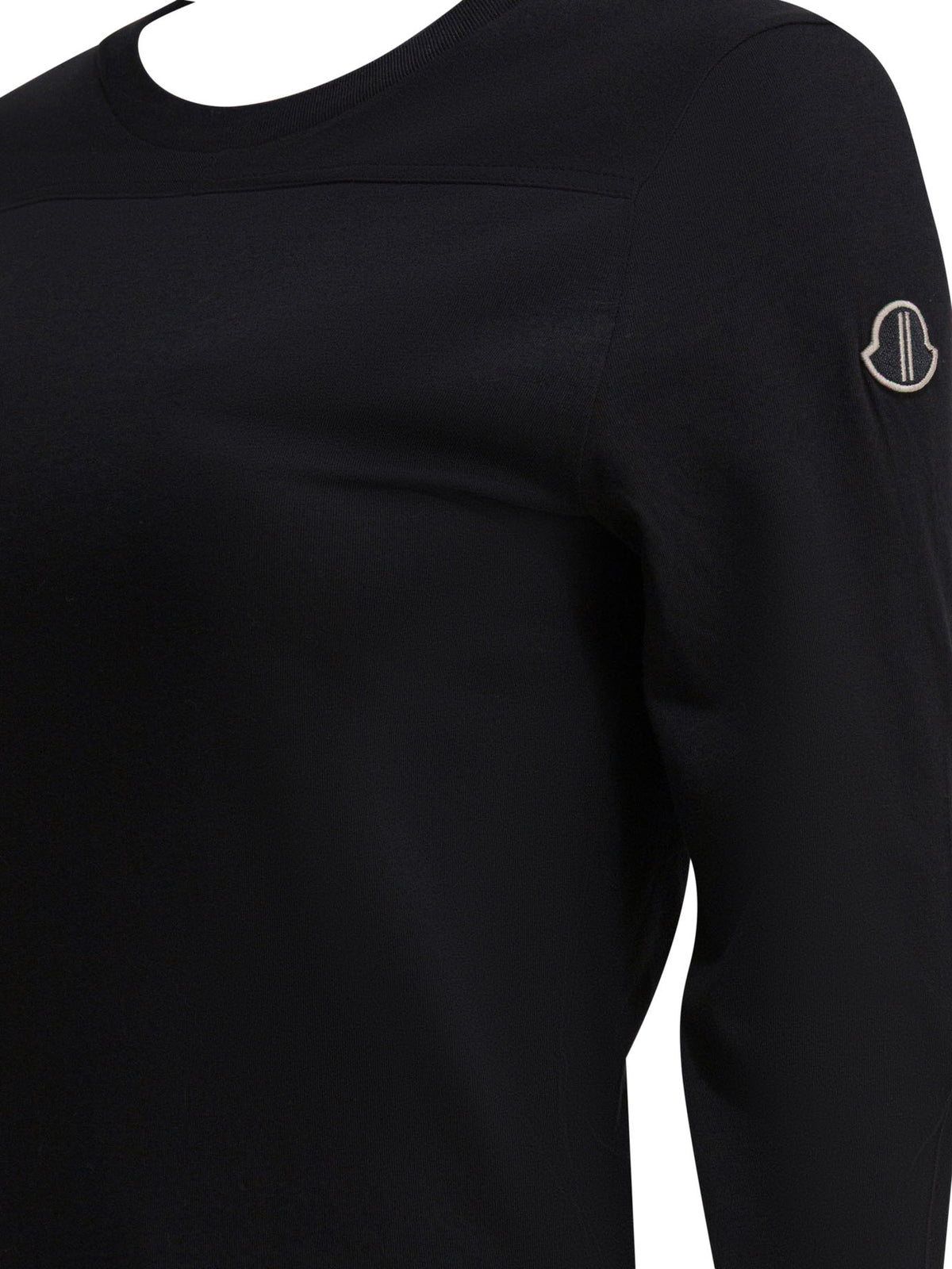 Rick Owens Cotton jersey T-shirt x Moncler - Black