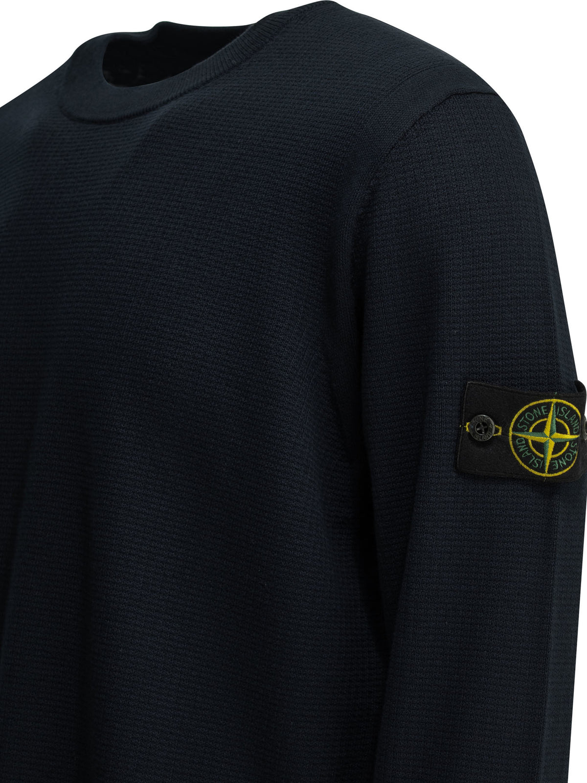 Stone Island Crew-neck sweater with logo - Blue