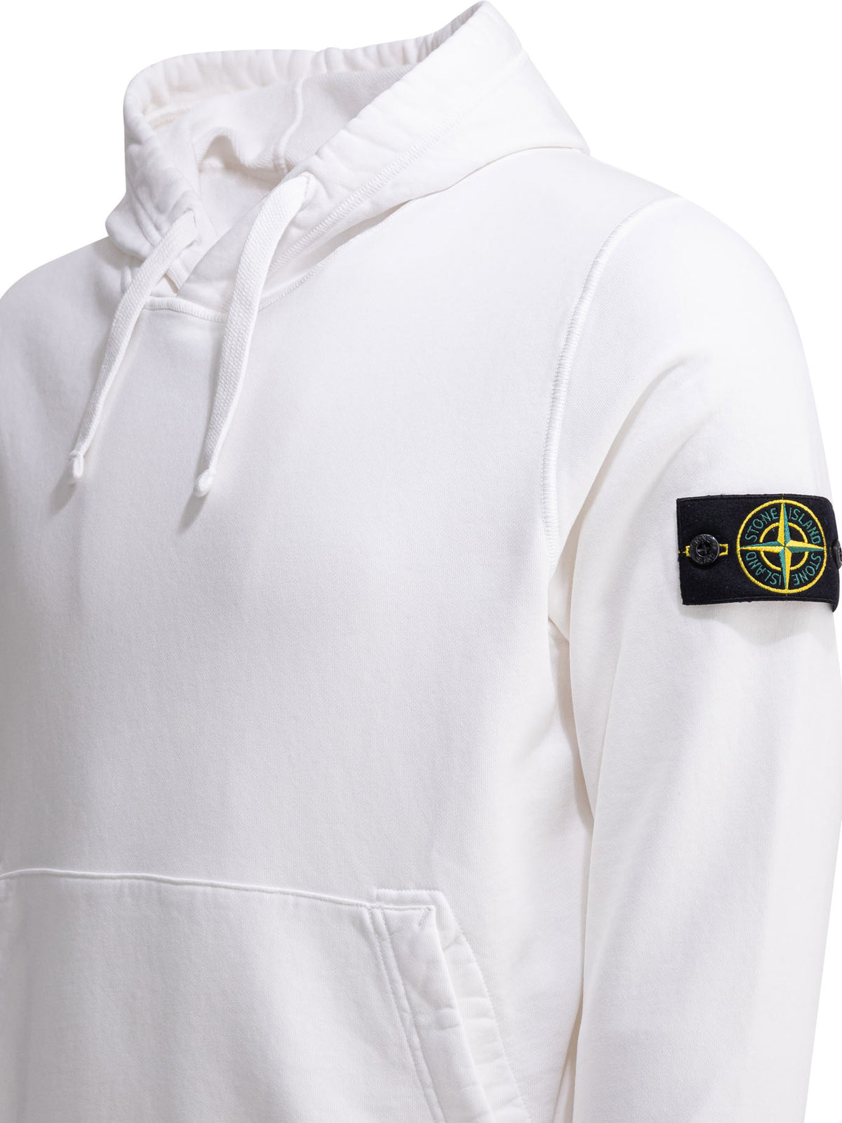 Stone Island Organic cotton hoodie - White