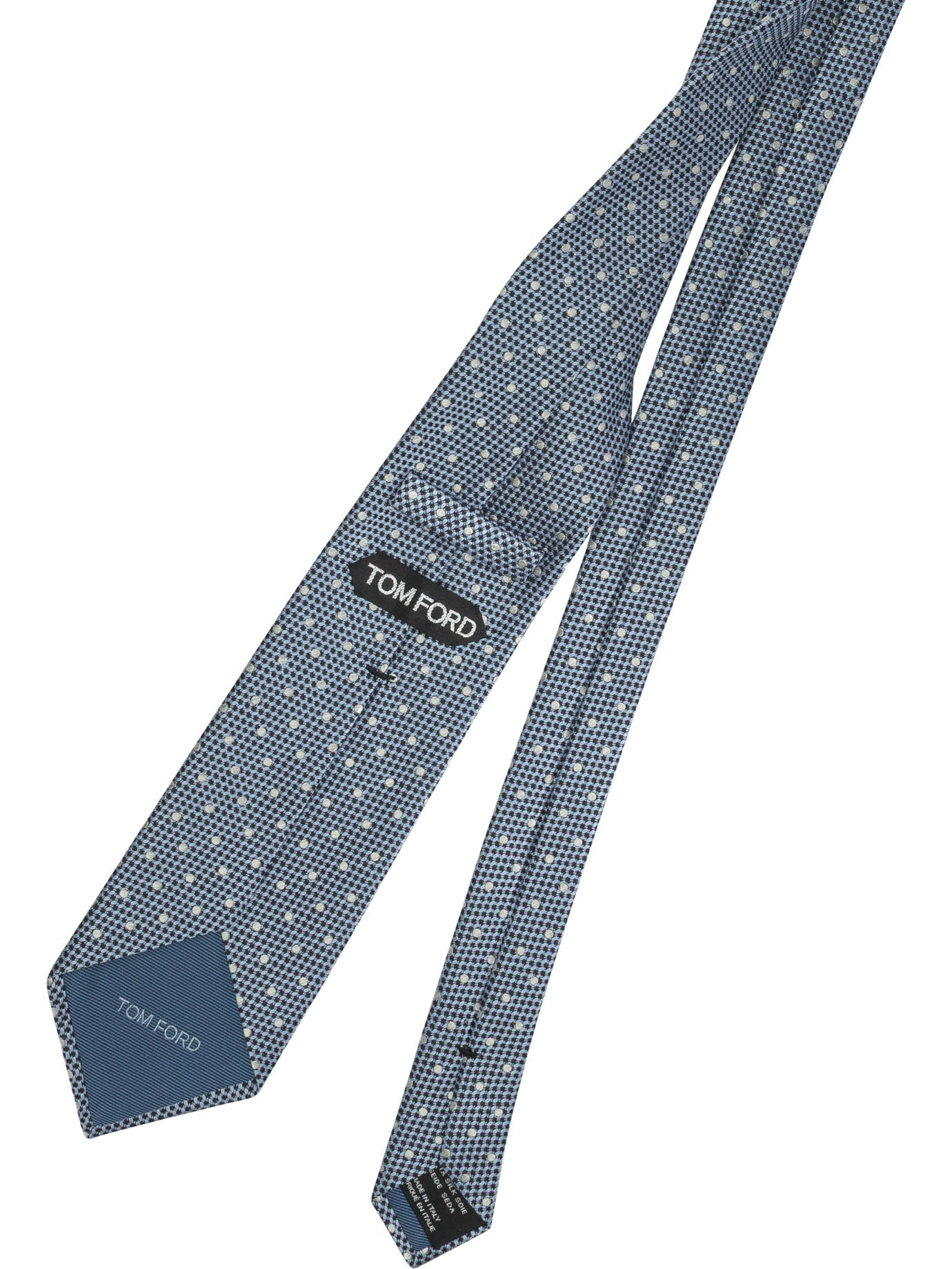 Tom Ford Polka dot silk tie - Light Blue