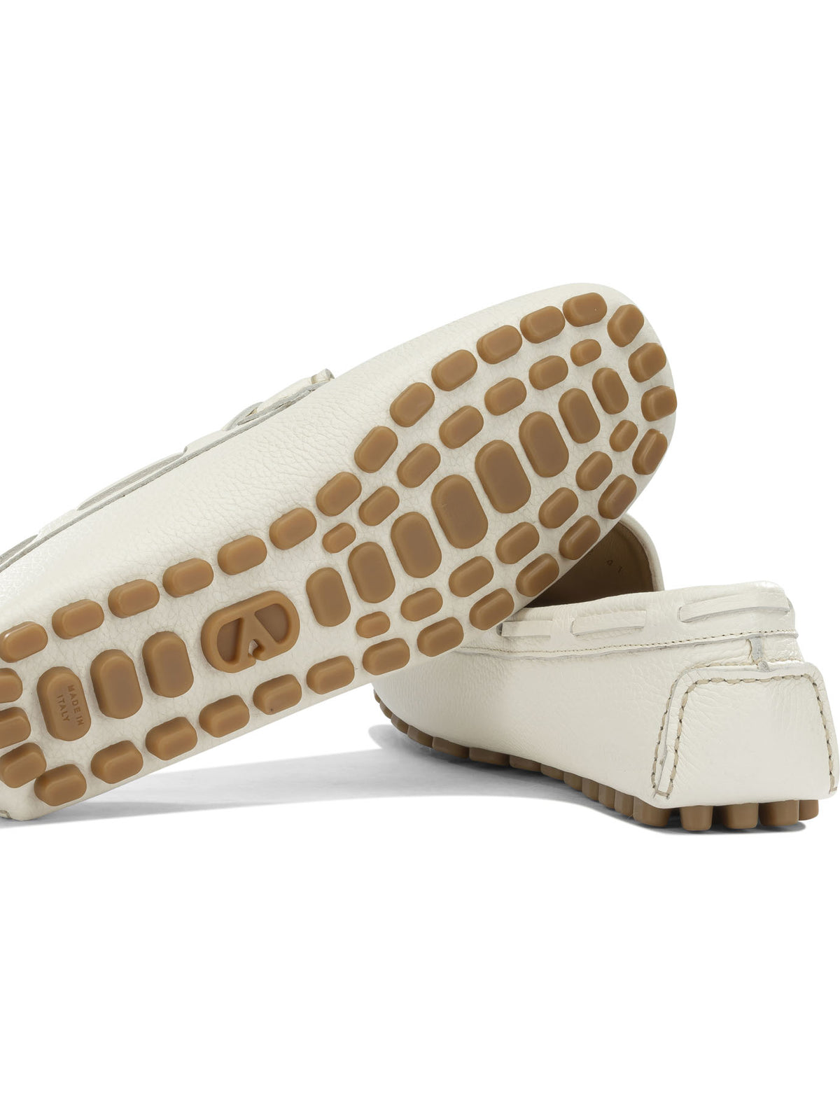Valentino Garavani "Driver Fastway" Moccasins - White