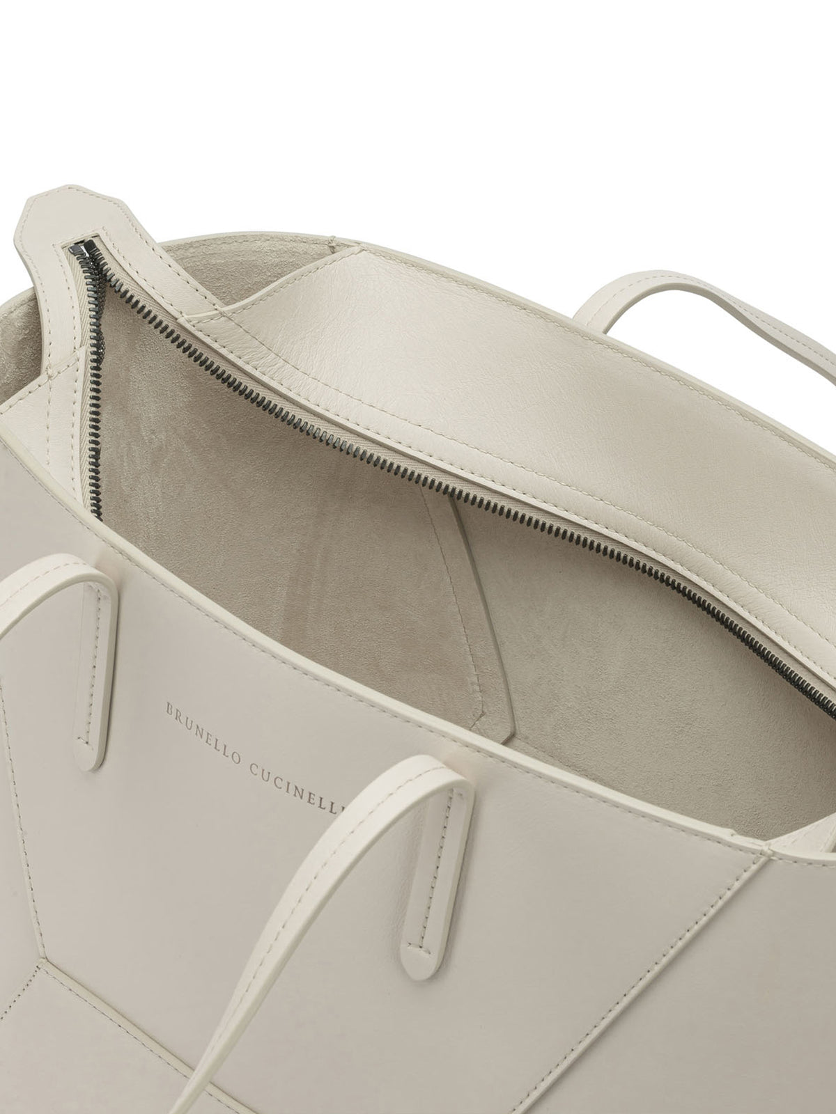 Brunello Cucinelli "BC Duo" large shoulder bag - White