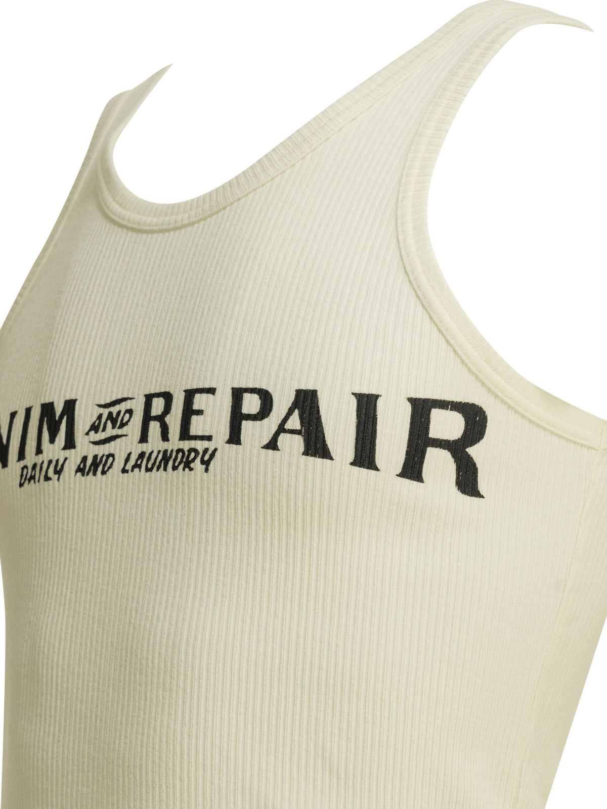 Kapital "Denim Repair" Tank Top - White