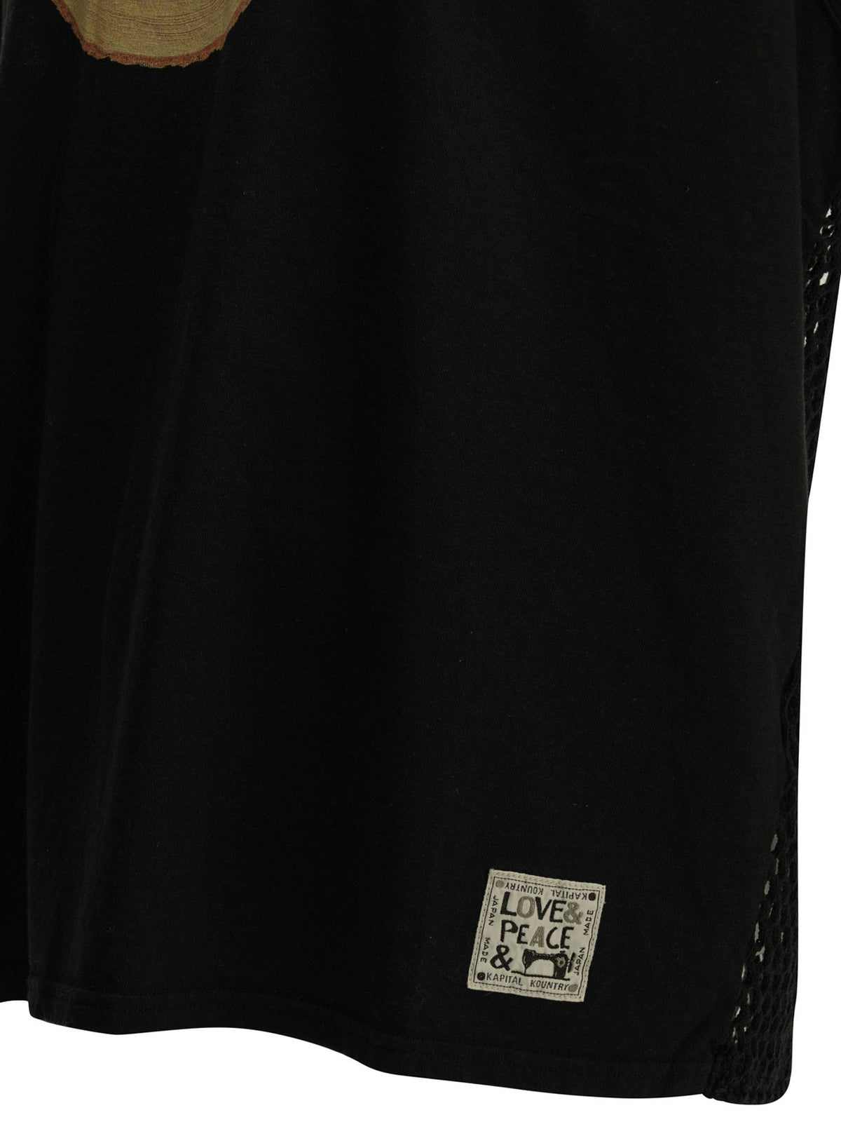 Kapital "Tree Trunk Rainbow" Crew-Neck T-Shirt - Black