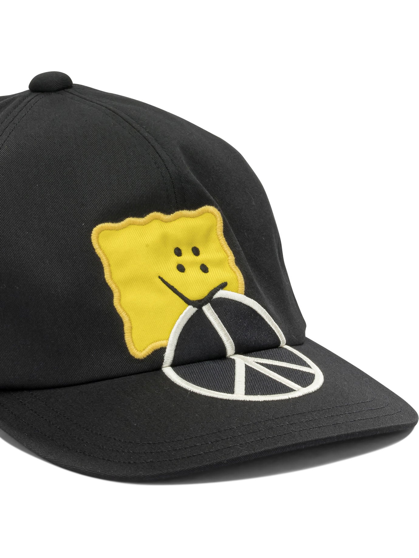 Kapital "Chino Peckish Peace" Baseball Cap - Black