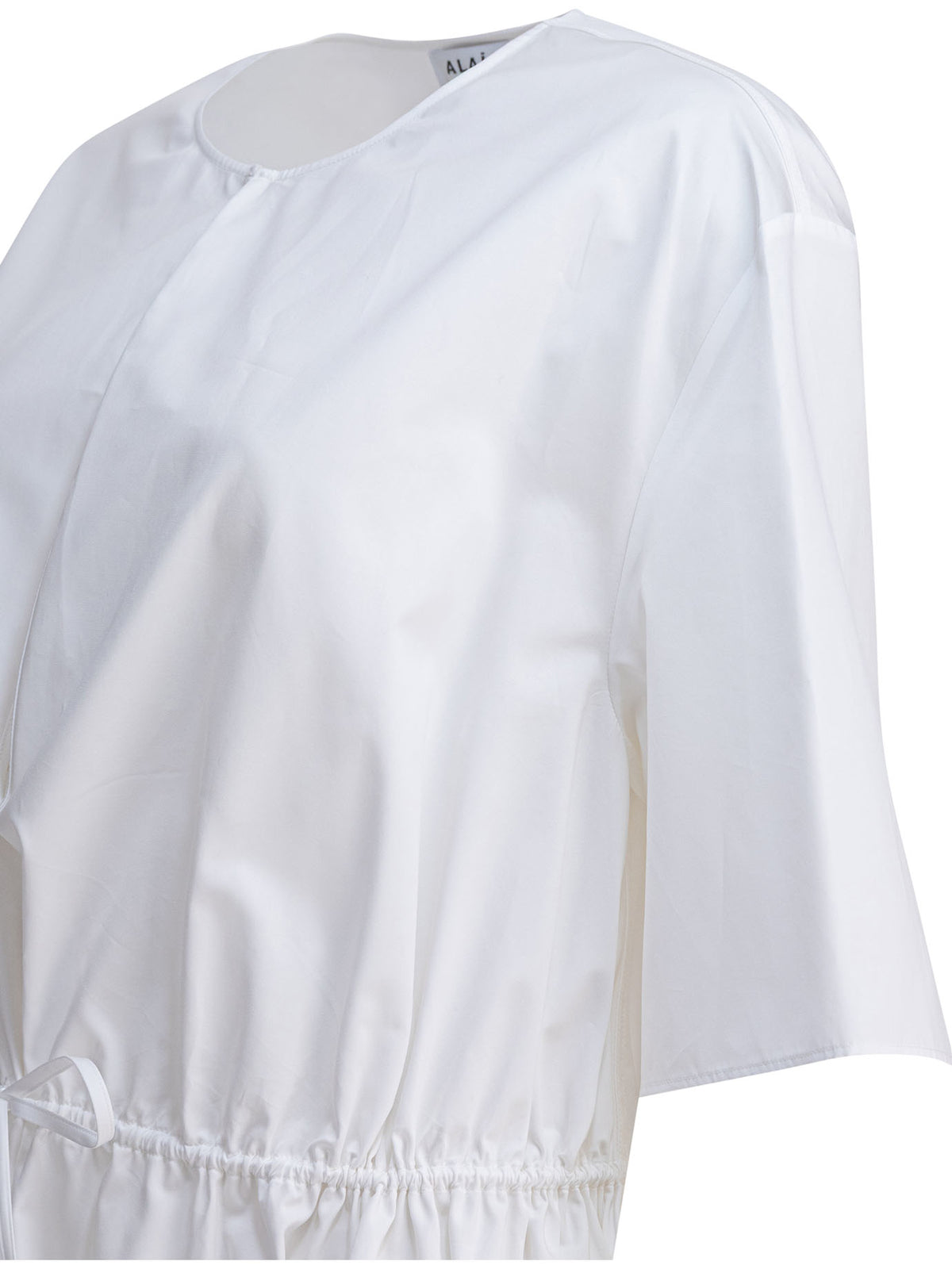 AlaïA Cotton poplin dress - White
