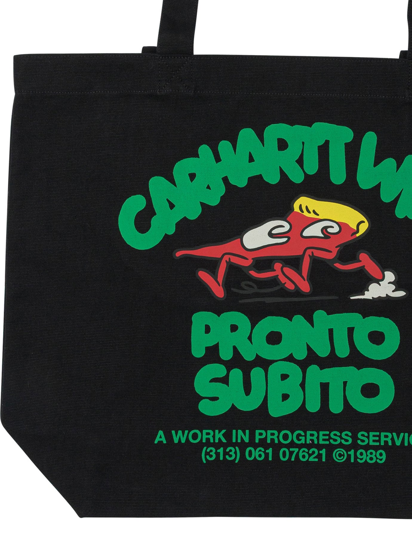 Carhartt Wip "Canvas Graphic" tote shoulder bag - Black