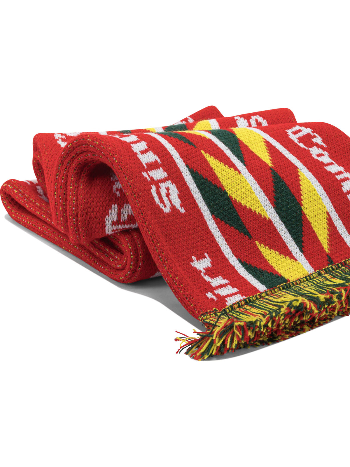 Comme Des GarçOns Shirt Knitted fringed scarf - Red